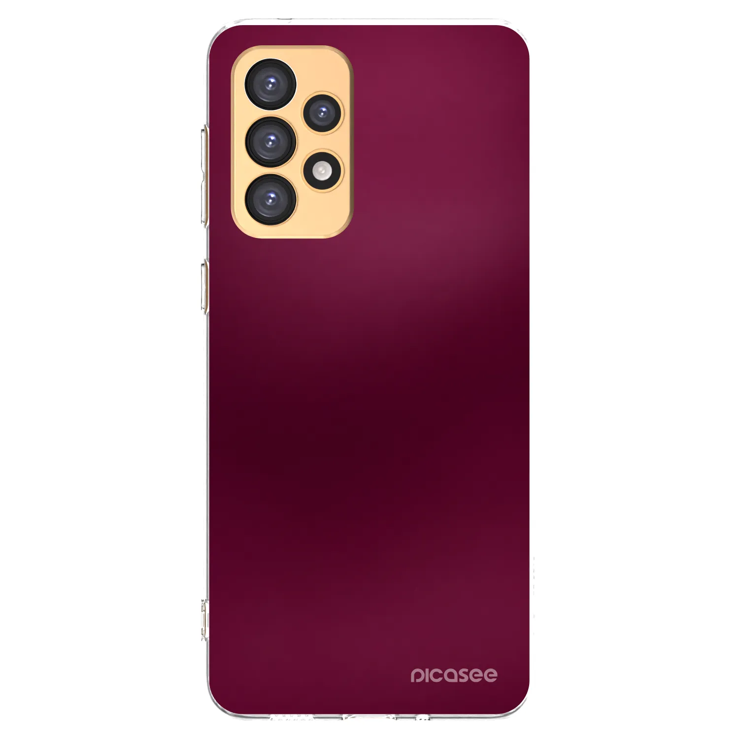 Picasee silikónový prehľadný obal pre Samsung Galaxy A33 5G A336 - Velvet Bordeaux