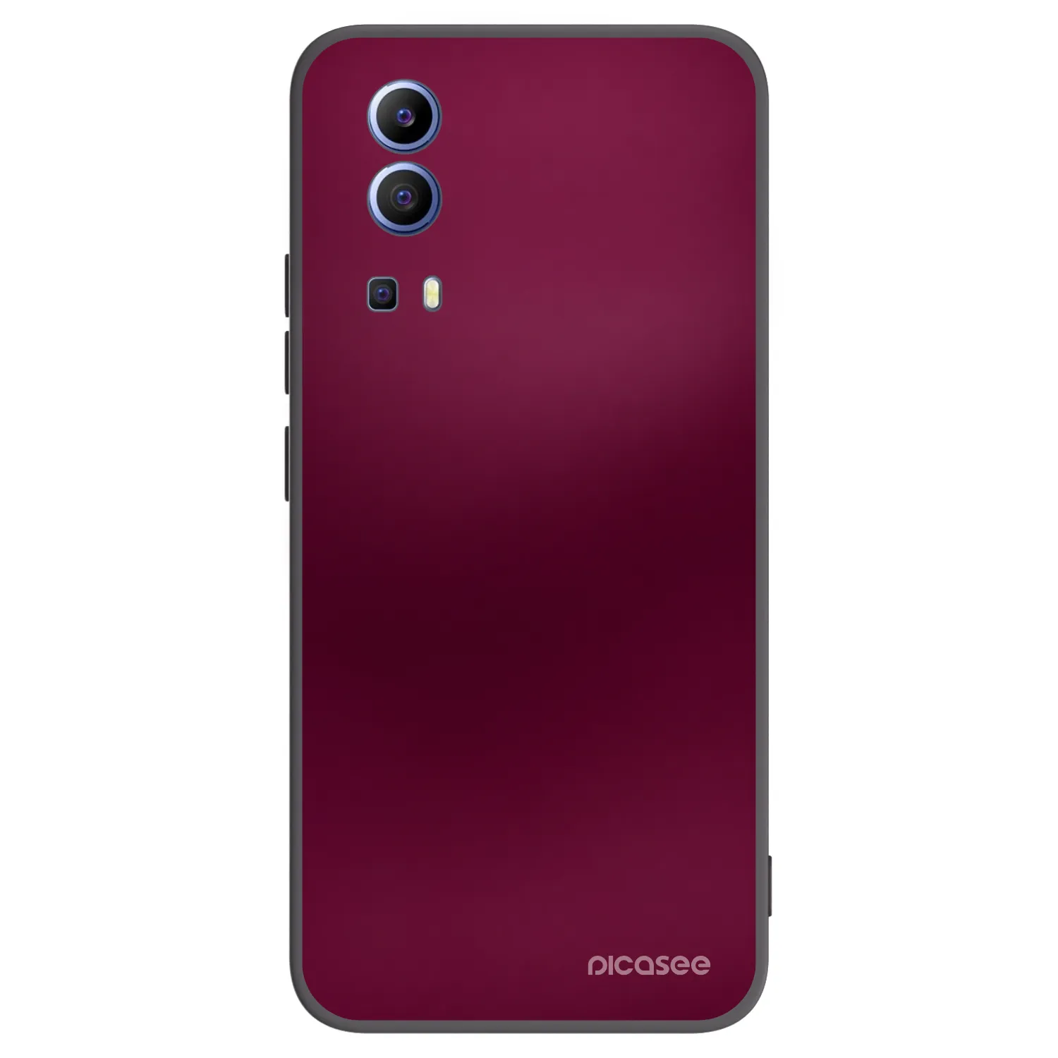Picasee silikónový čierny obal pre Vivo Y52 5G - Velvet Bordeaux