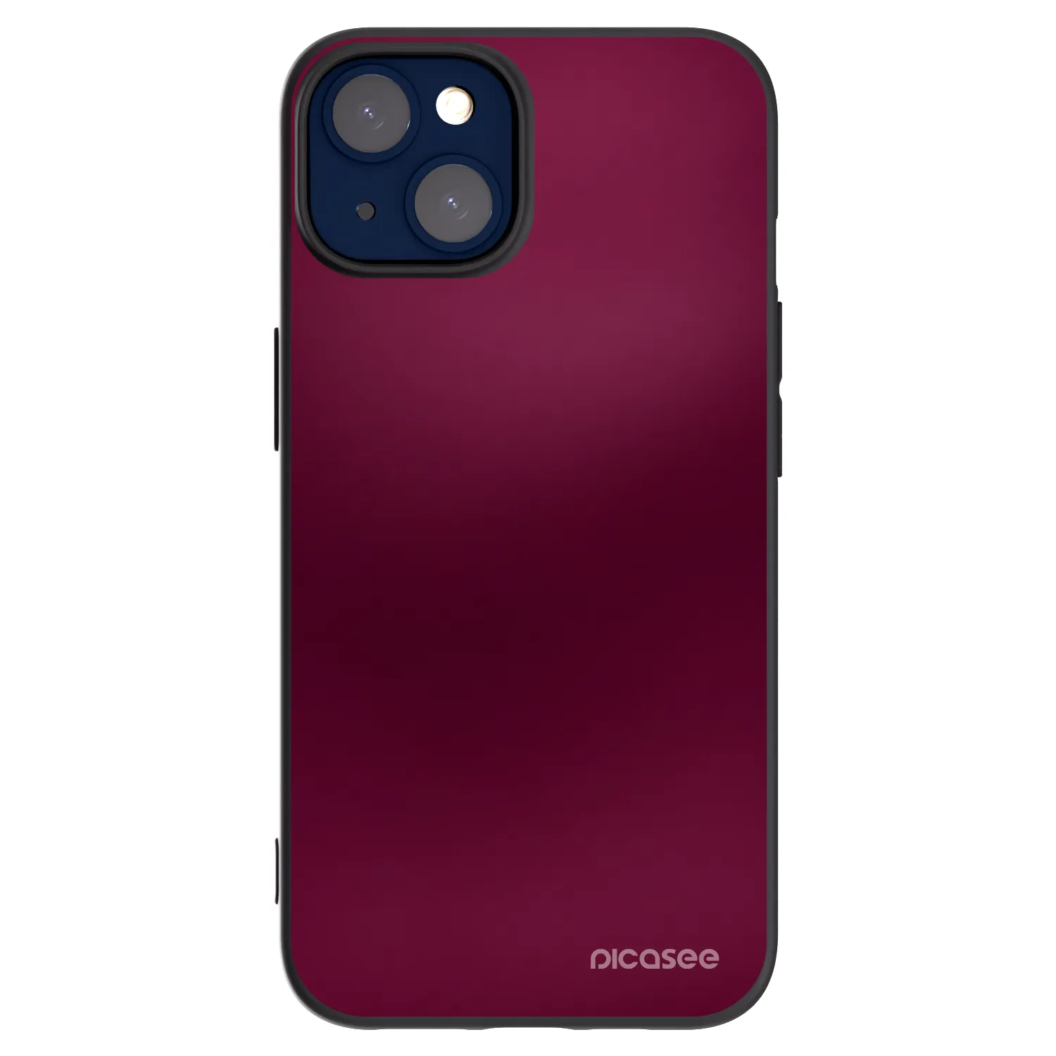 Picasee silikónový čierny obal pre Apple iPhone 14 - Velvet Bordeaux