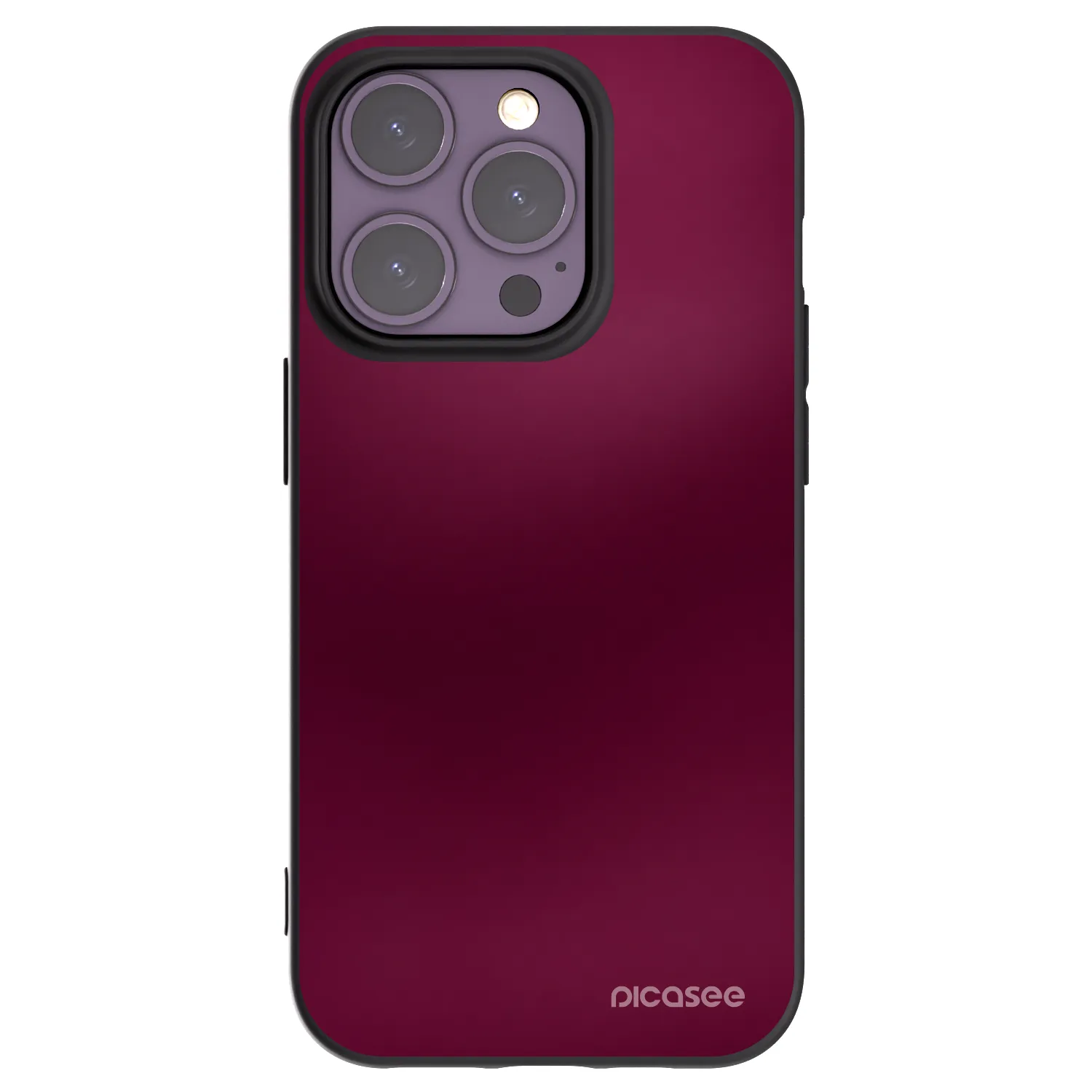 Picasee silikónový čierny obal pre Apple iPhone 14 Pro - Velvet Bordeaux