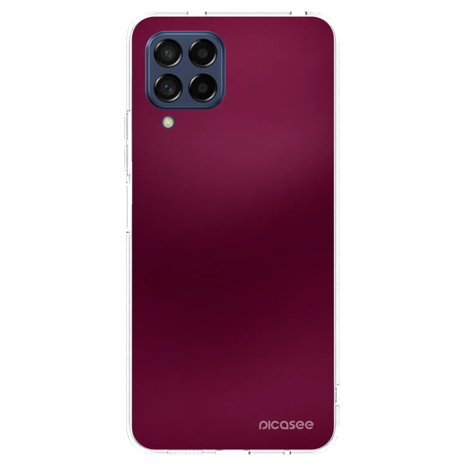 Picasee silikónový prehľadný obal pre Samsung Galaxy M53 5G - Velvet Bordeaux