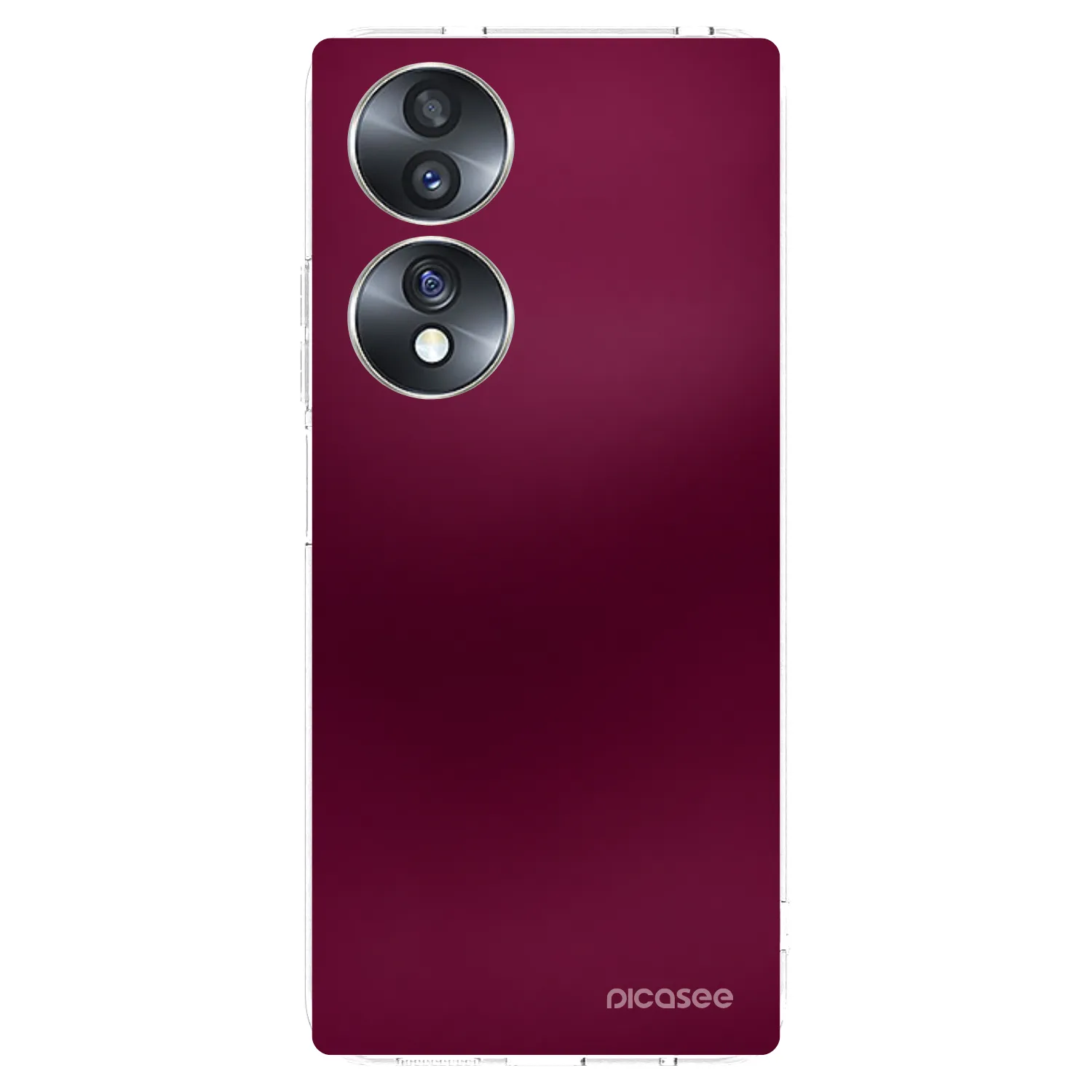 Picasee silikónový prehľadný obal pre Honor 70 - Velvet Bordeaux