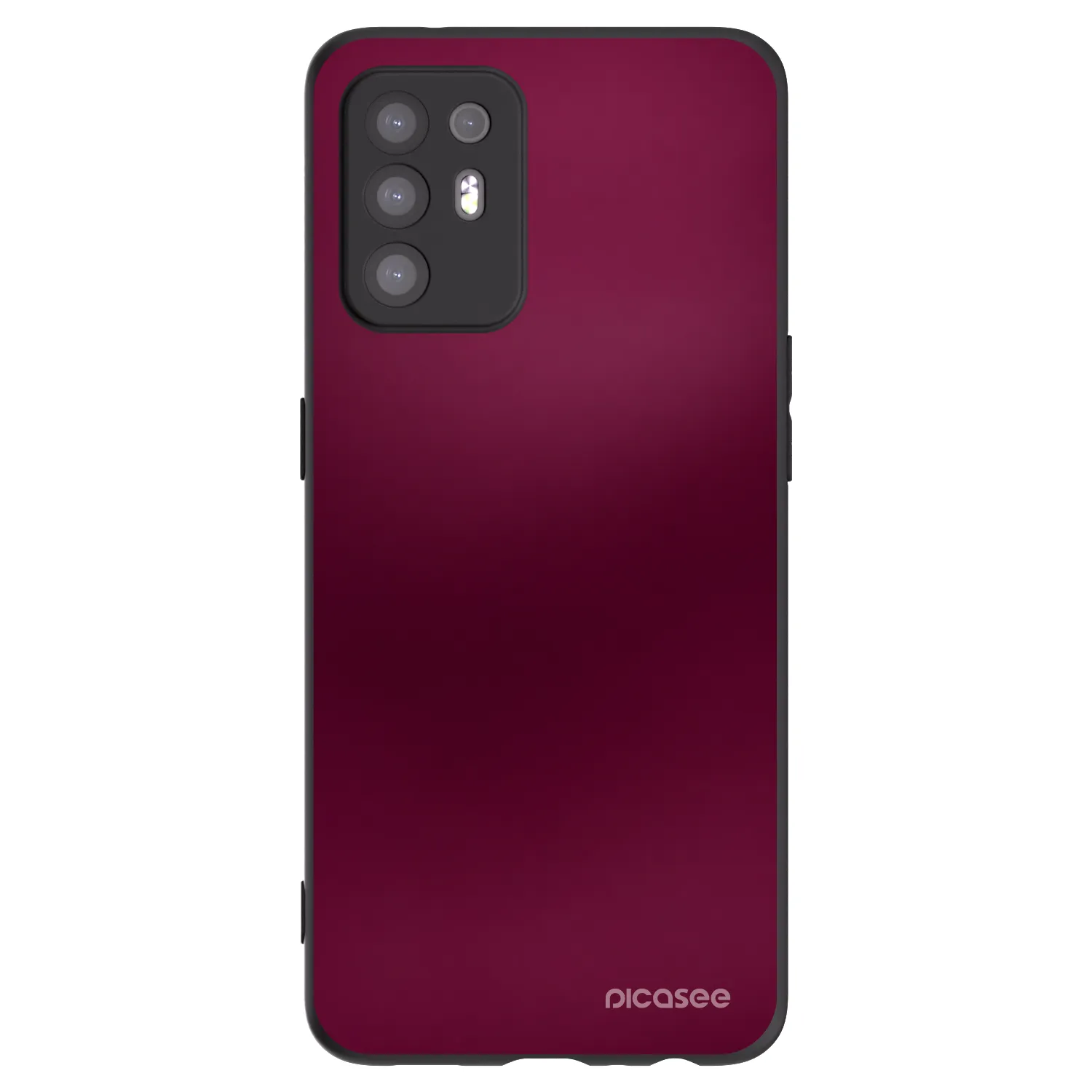Picasee silikónový čierny obal pre OPPO A94 5G - Velvet Bordeaux
