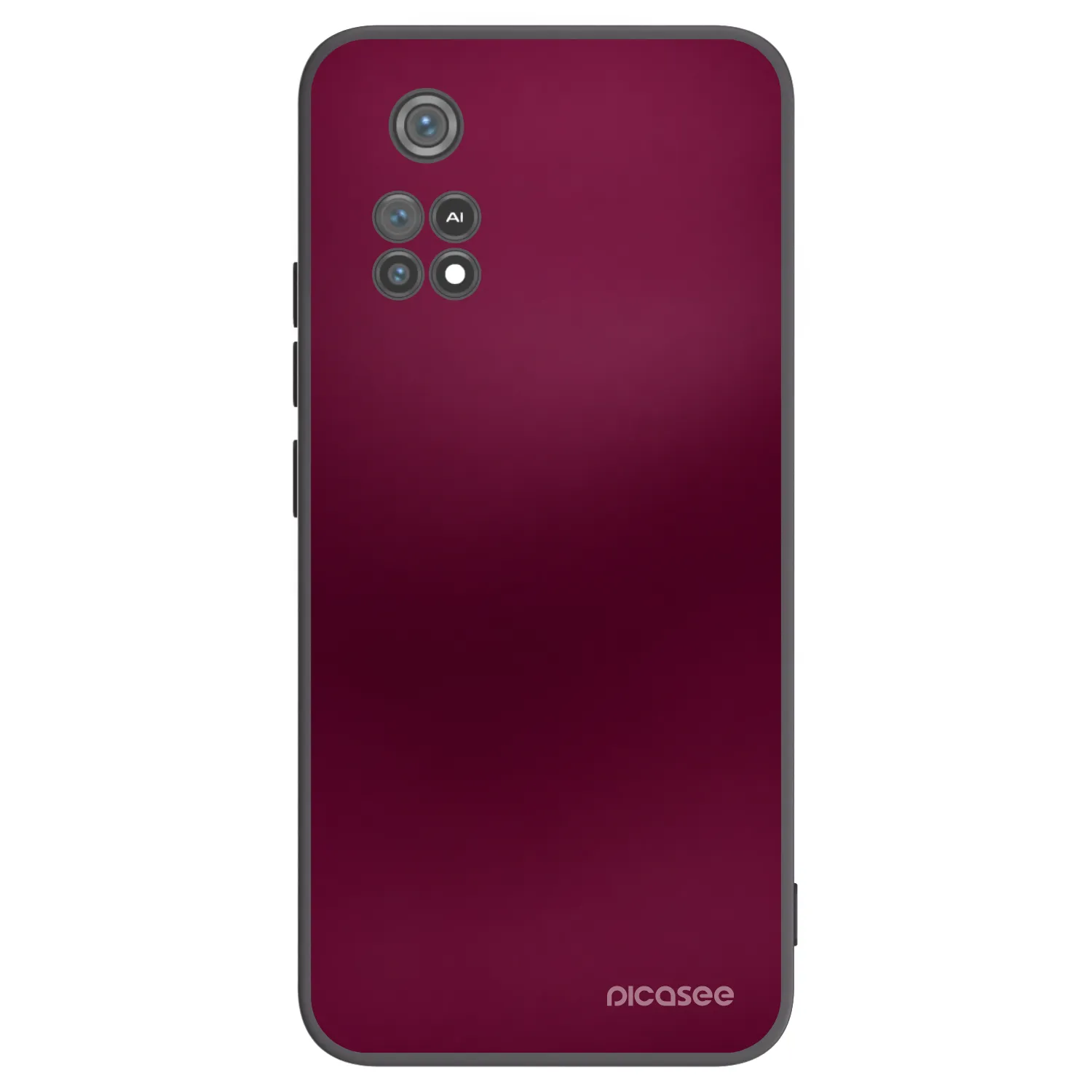 Picasee silikónový čierny obal pre Xiaomi Poco M4 Pro - Velvet Bordeaux