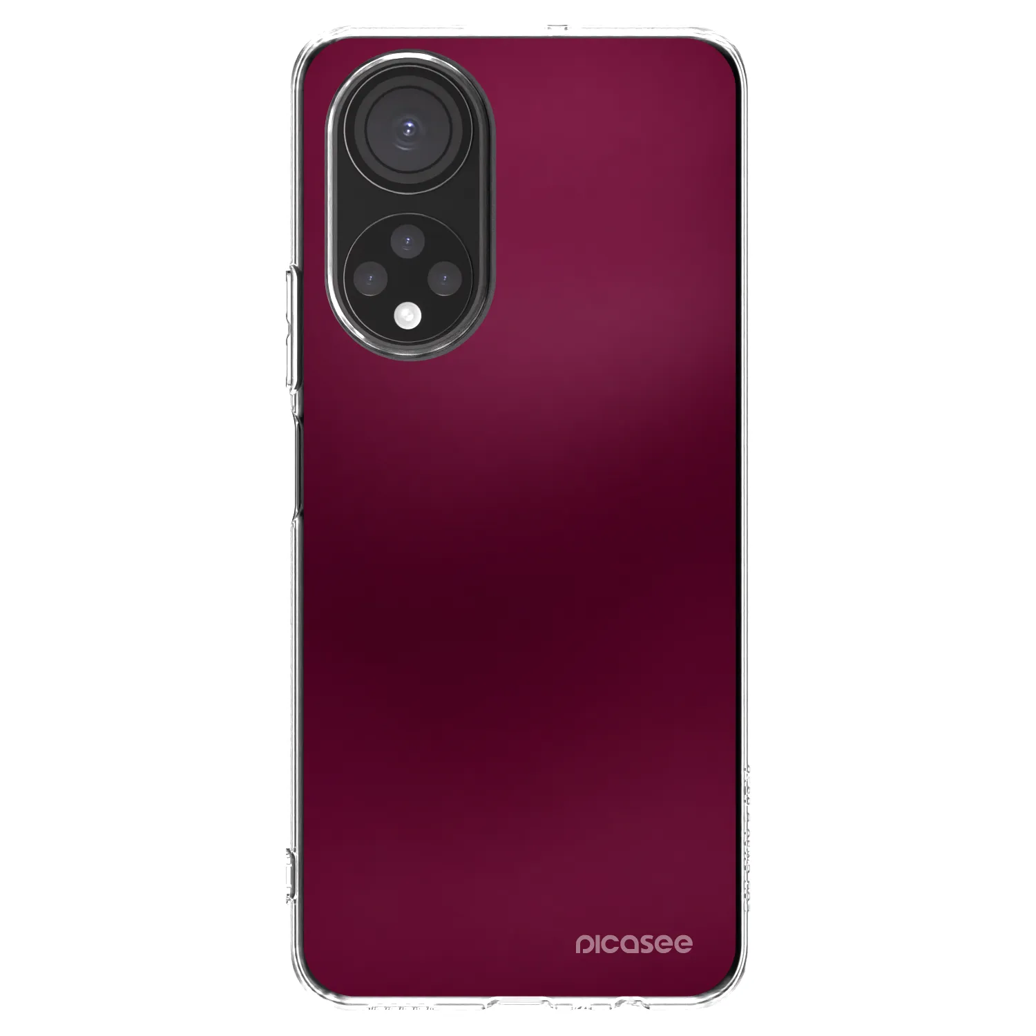 Picasee silikónový prehľadný obal pre Honor X7 - Velvet Bordeaux