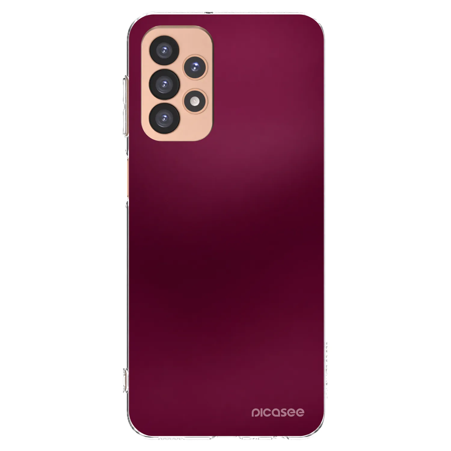 Picasee silikónový prehľadný obal pre Samsung Galaxy A23 A236B 5G - Velvet Bordeaux
