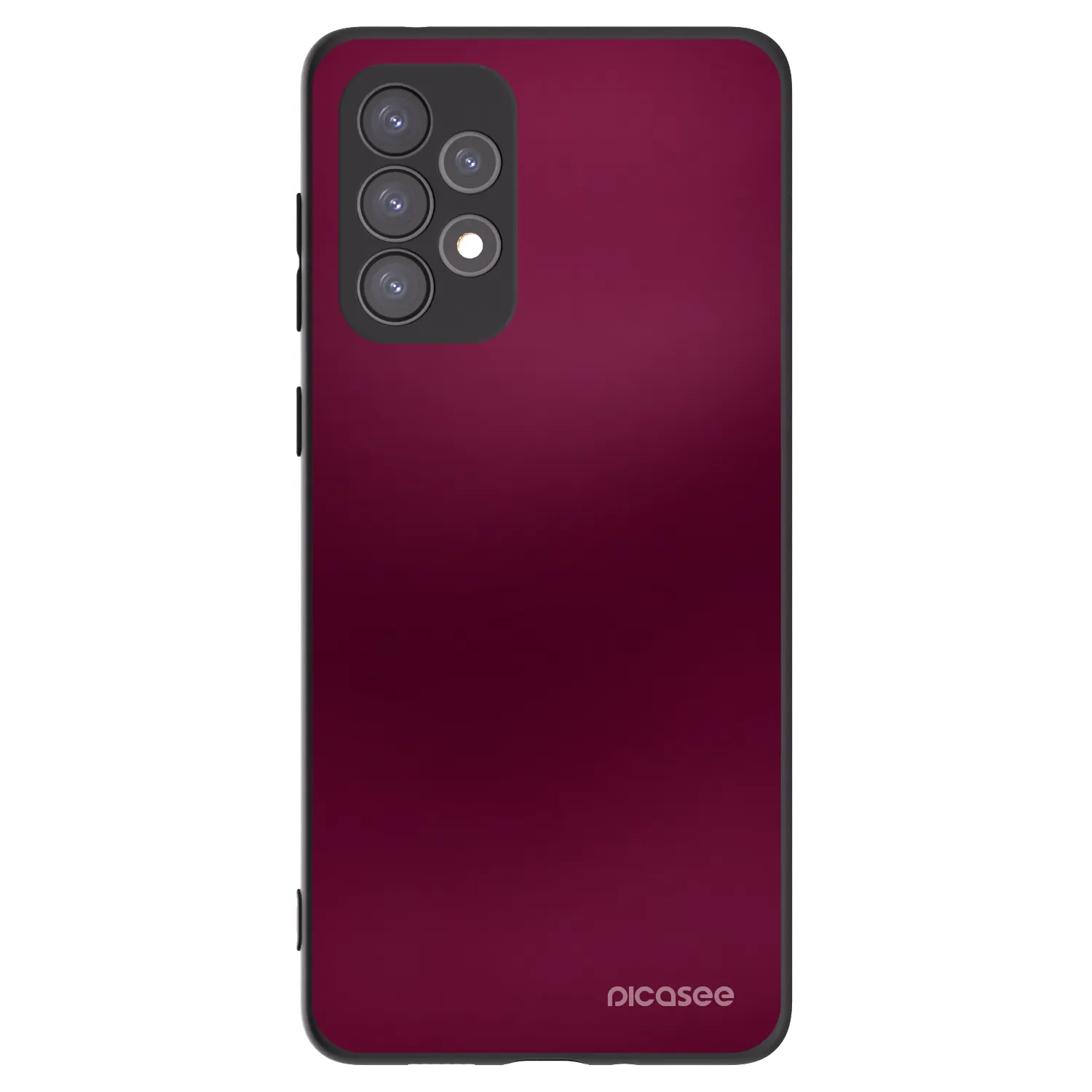 Picasee silikónový čierny obal pre Samsung Galaxy A73 5G - Velvet Bordeaux