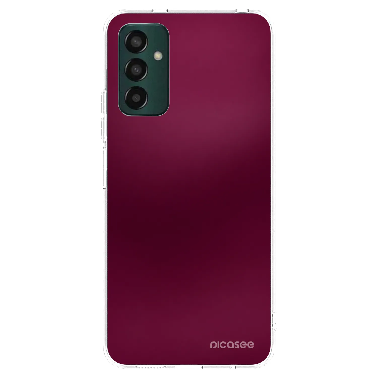 Picasee silikónový prehľadný obal pre Samsung Galaxy M23 5G - Velvet Bordeaux