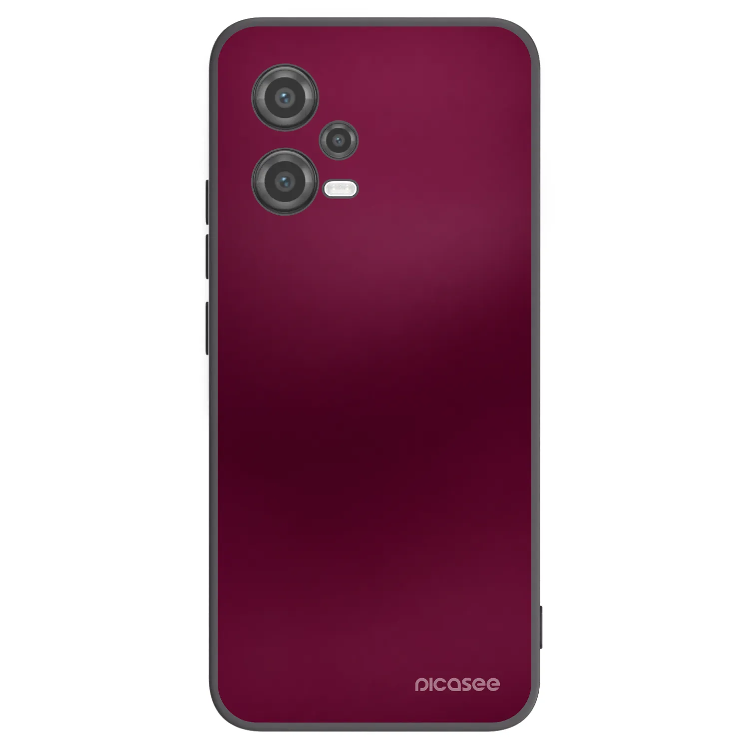 Picasee silikónový čierny obal pre Xiaomi Poco X5 - Velvet Bordeaux