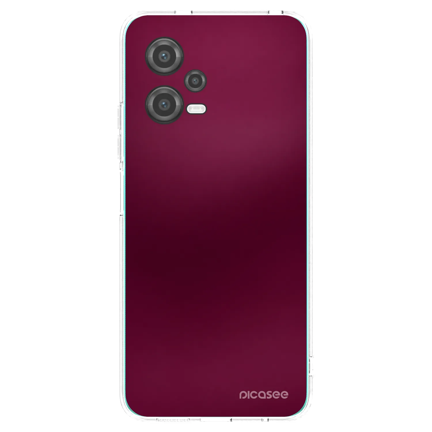 Picasee silikónový prehľadný obal pre Xiaomi Poco X5 - Velvet Bordeaux