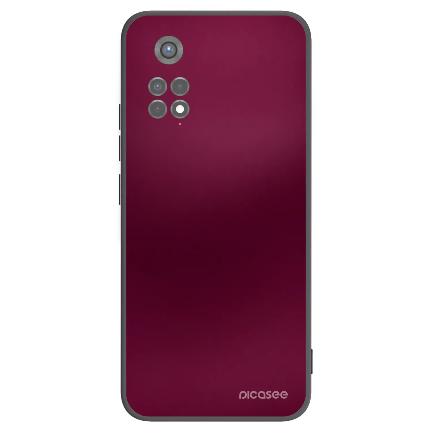 Picasee silikónový čierny obal pre Xiaomi Redmi Note 11S 5G - Velvet Bordeaux