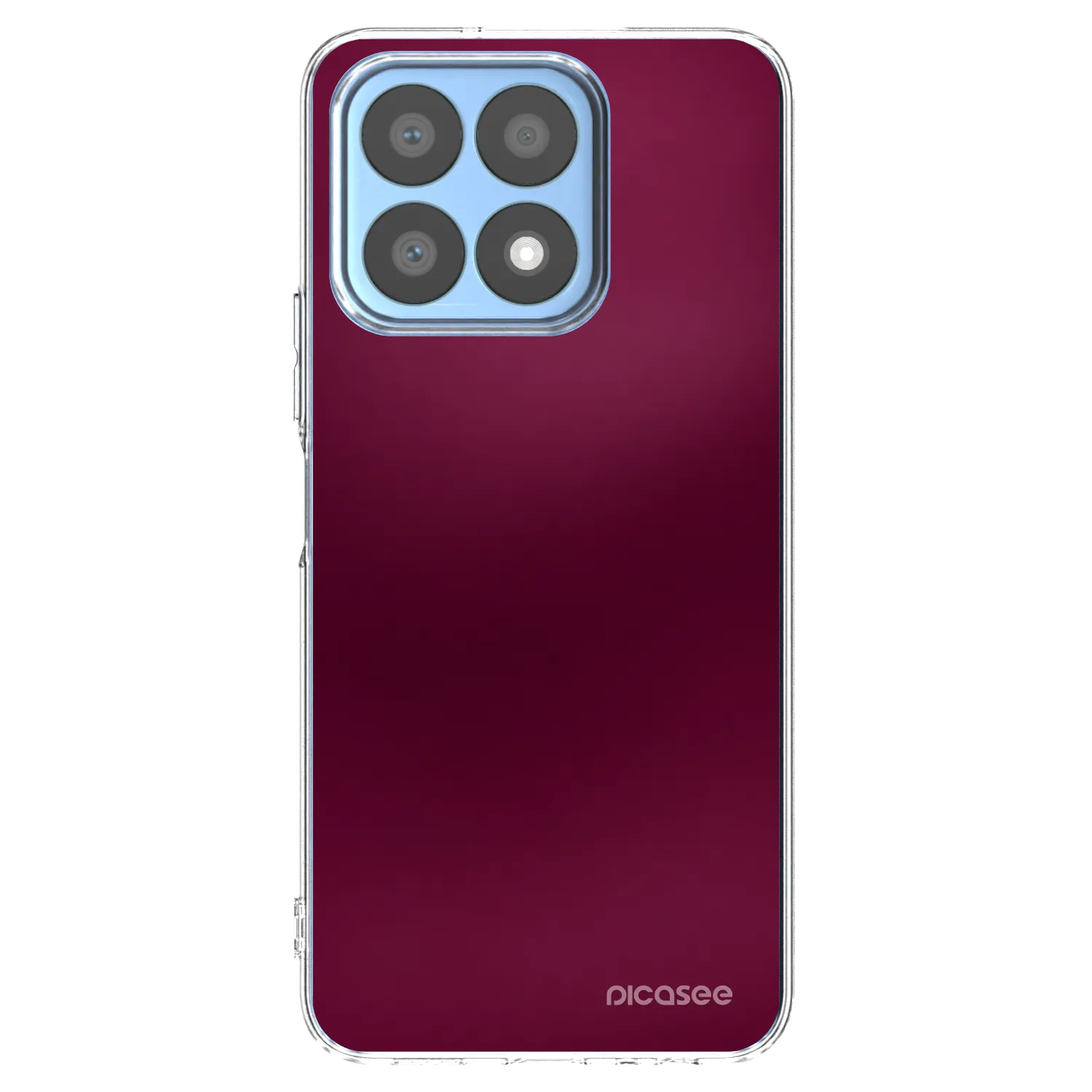 Picasee silikónový prehľadný obal pre Honor X8a - Velvet Bordeaux