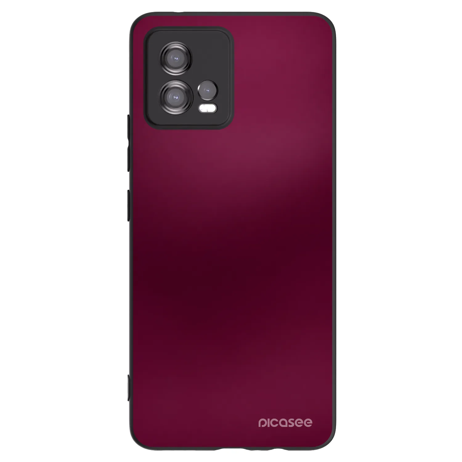 Picasee silikónový čierny obal pre Motorola Moto G72 - Velvet Bordeaux