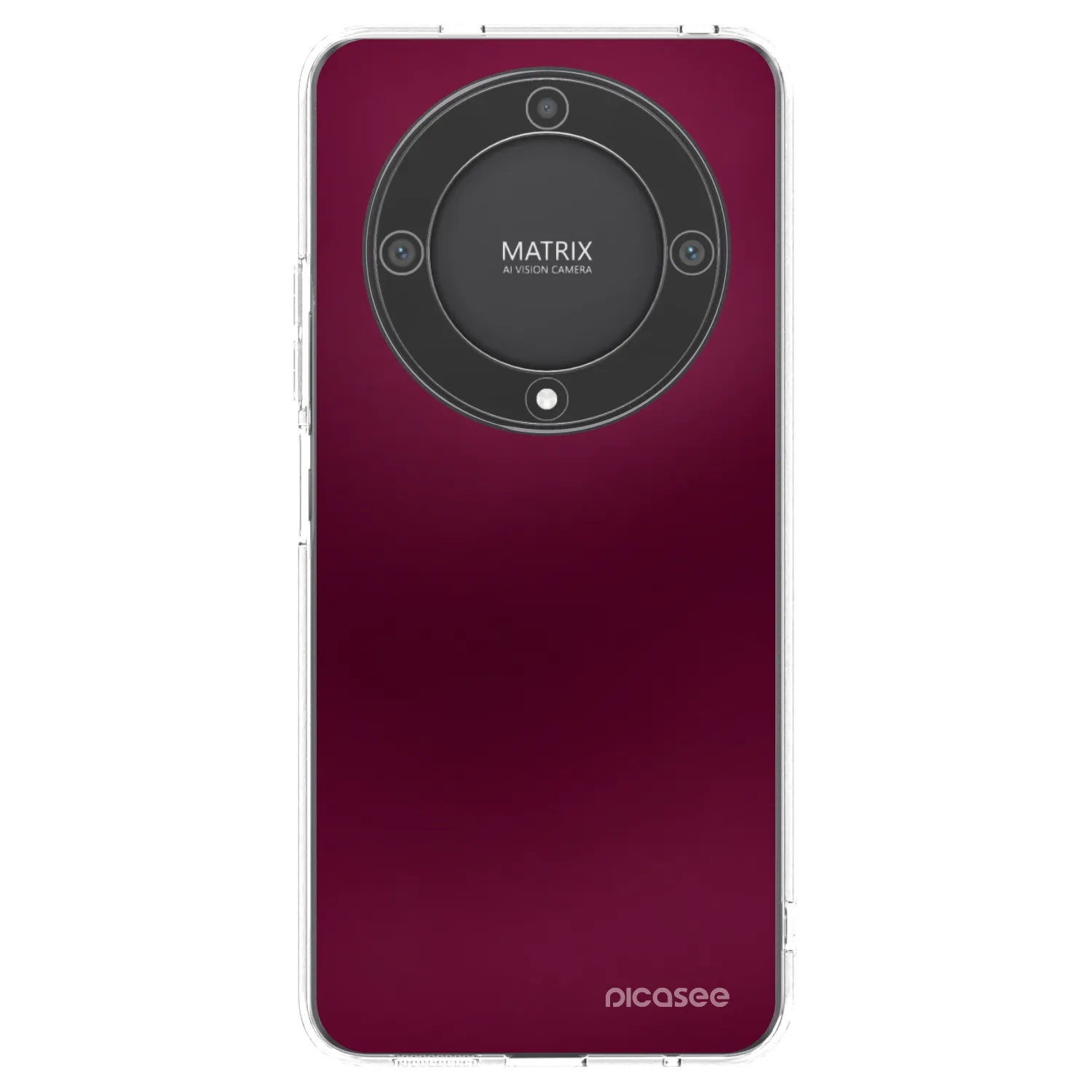 Picasee silikónový prehľadný obal pre Honor Magic5 Lite 5G - Velvet Bordeaux