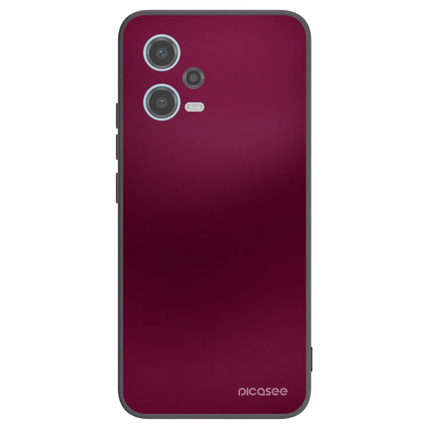 Picasee silikónový čierny obal pre Xiaomi Redmi Note 12 5G - Velvet Bordeaux