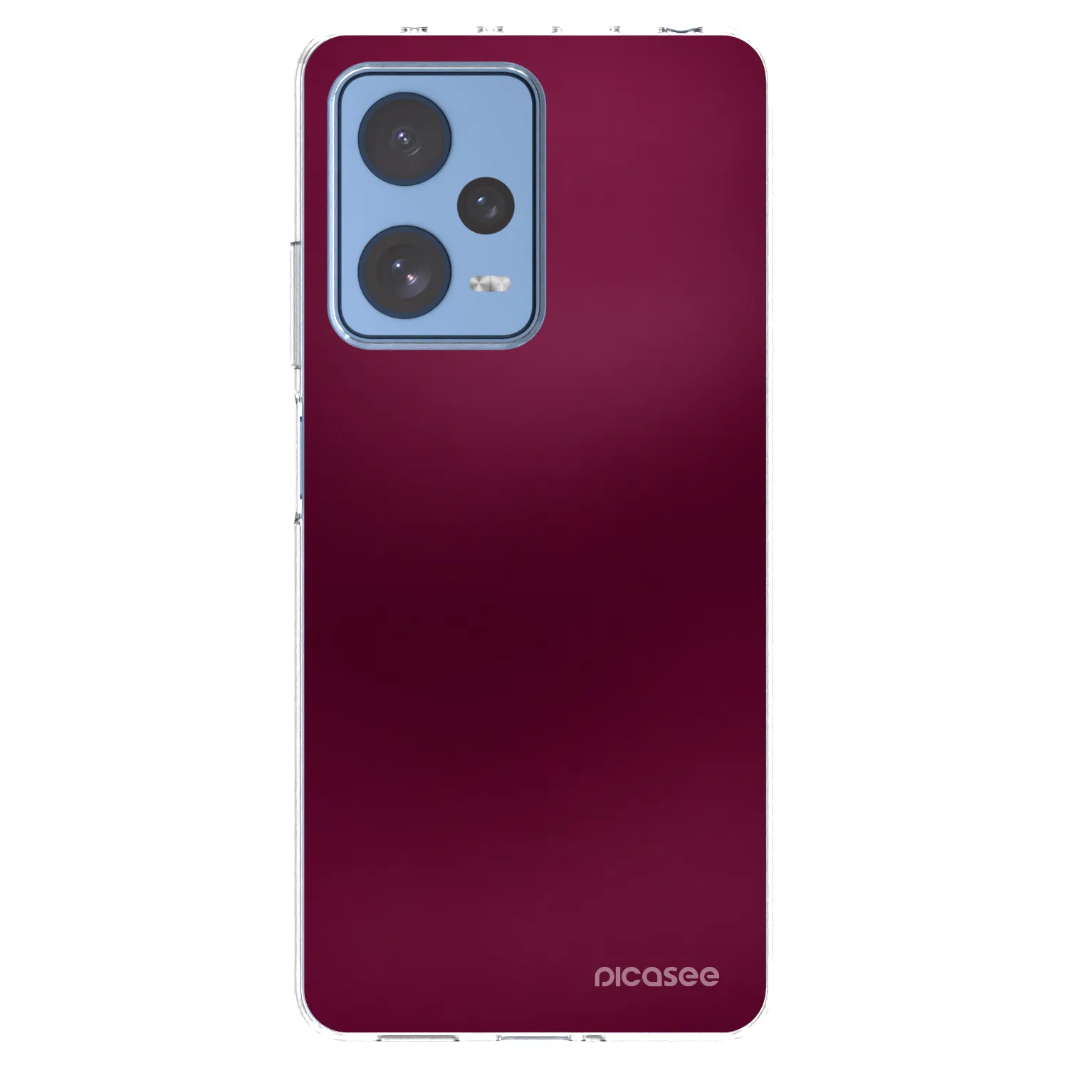 Picasee silikónový prehľadný obal pre Xiaomi Redmi Note 12 Pro 5G - Velvet Bordeaux