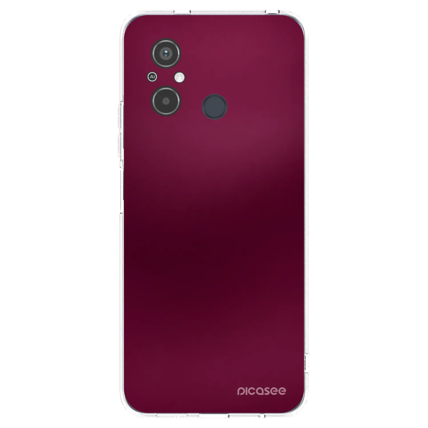 Picasee silikónový prehľadný obal pre Xiaomi Redmi 12C - Velvet Bordeaux