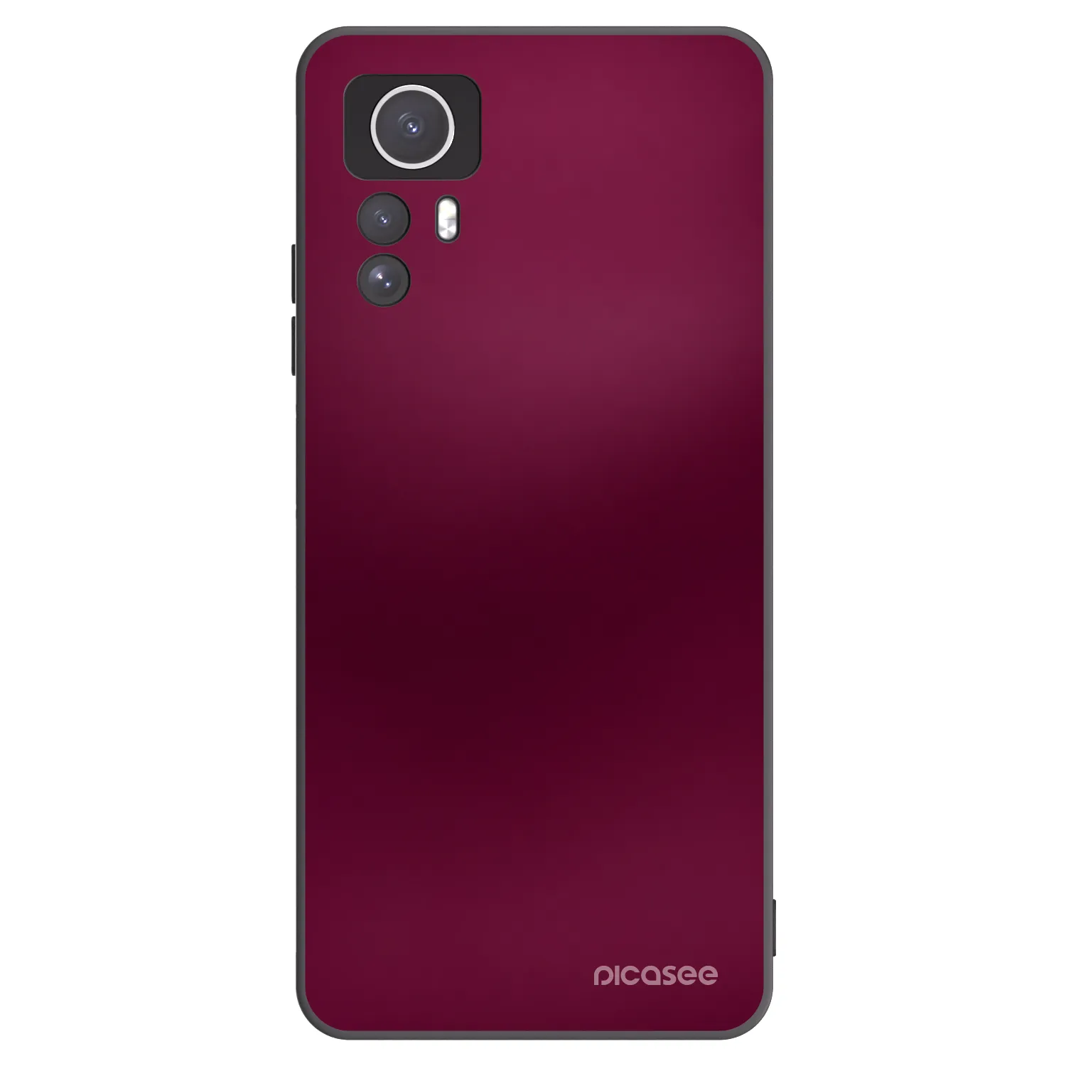 Picasee silikónový čierny obal pre Xiaomi Redmi Note 12S - Velvet Bordeaux