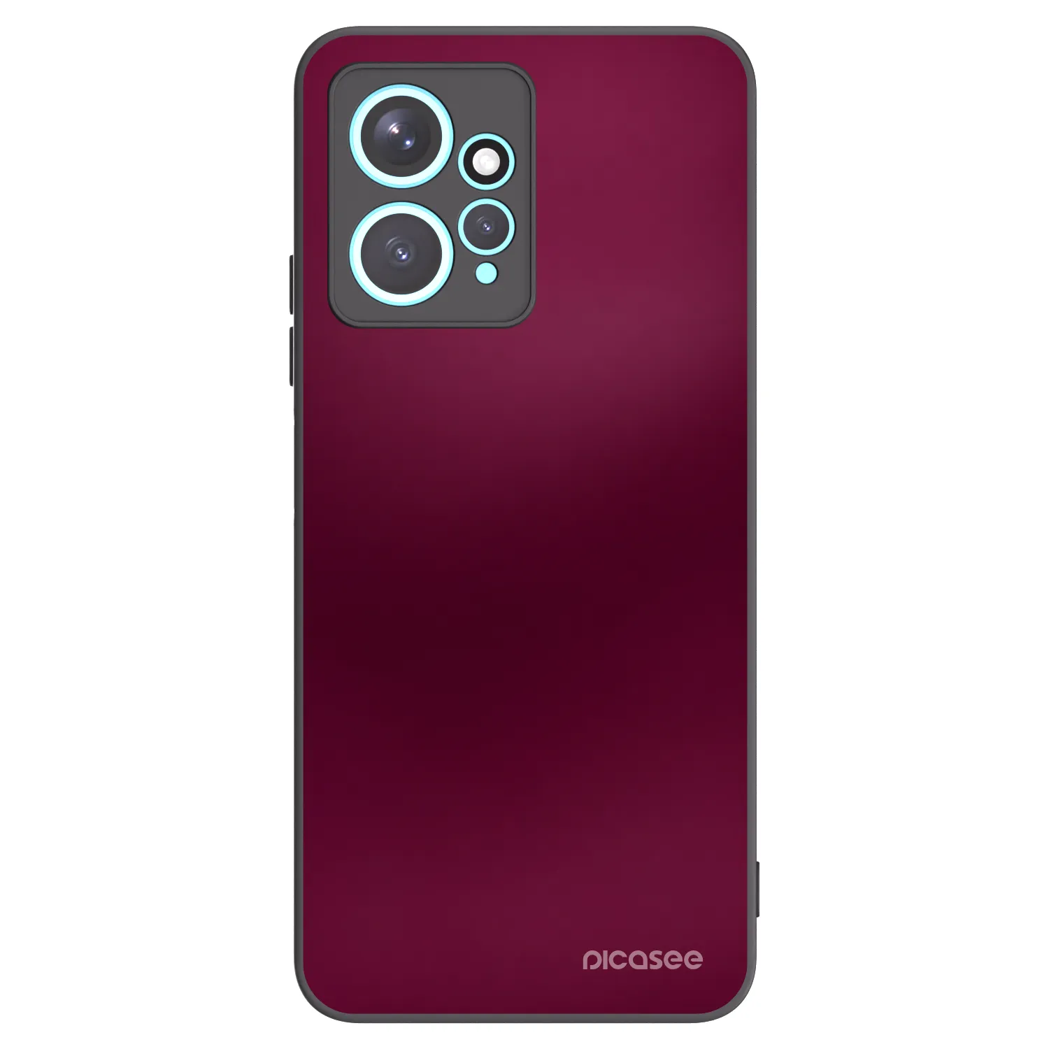 Picasee silikónový čierny obal pre Xiaomi Redmi Note 12 4G - Velvet Bordeaux