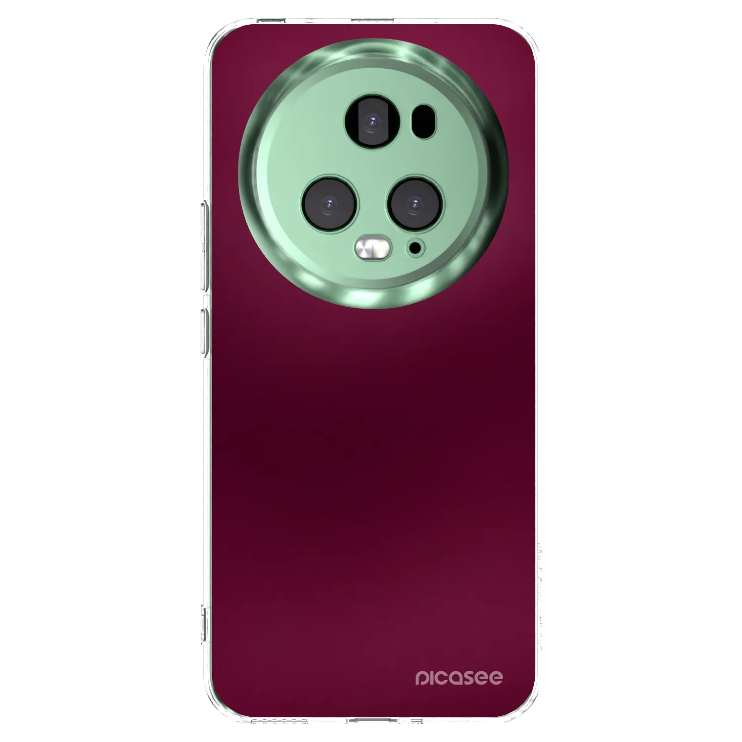 Picasee silikónový prehľadný obal pre Honor Magic5 Pro - Velvet Bordeaux