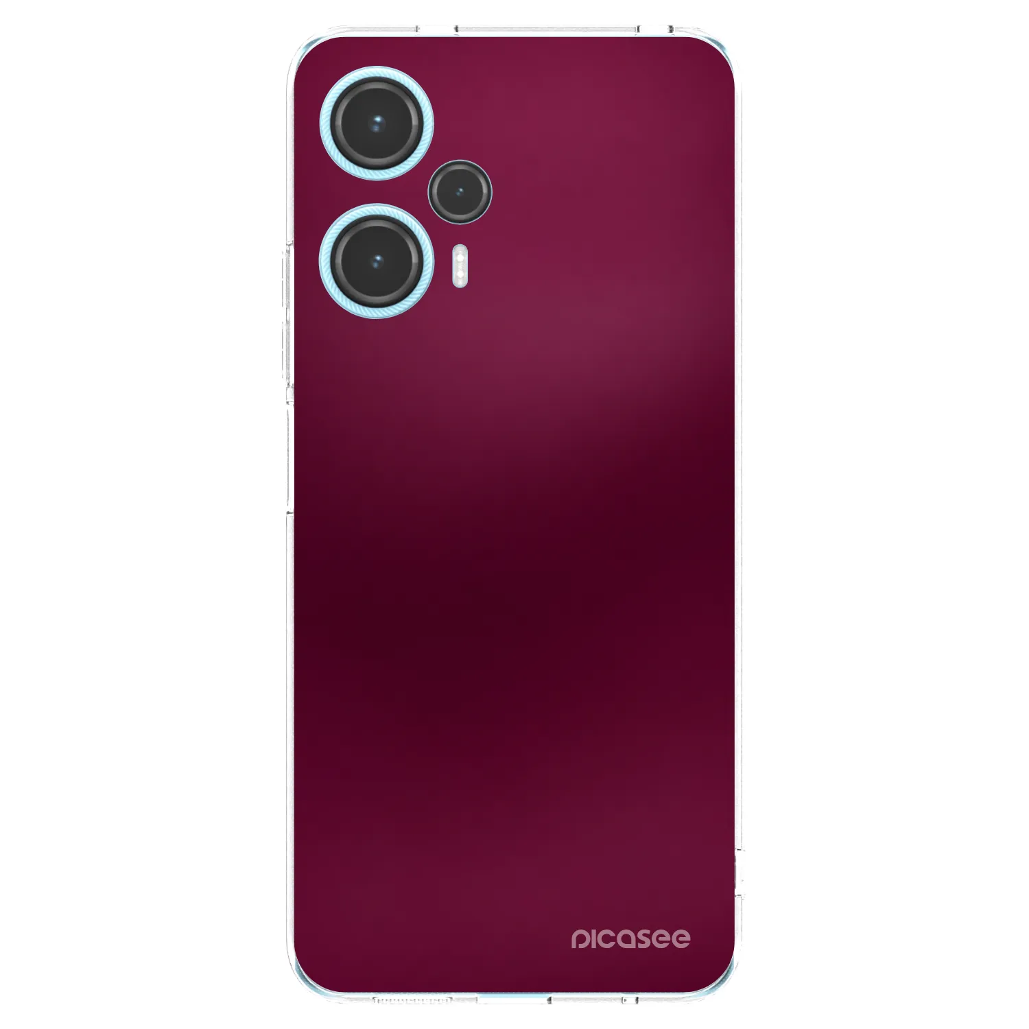 Picasee silikónový prehľadný obal pre Xiaomi Poco F5 - Velvet Bordeaux