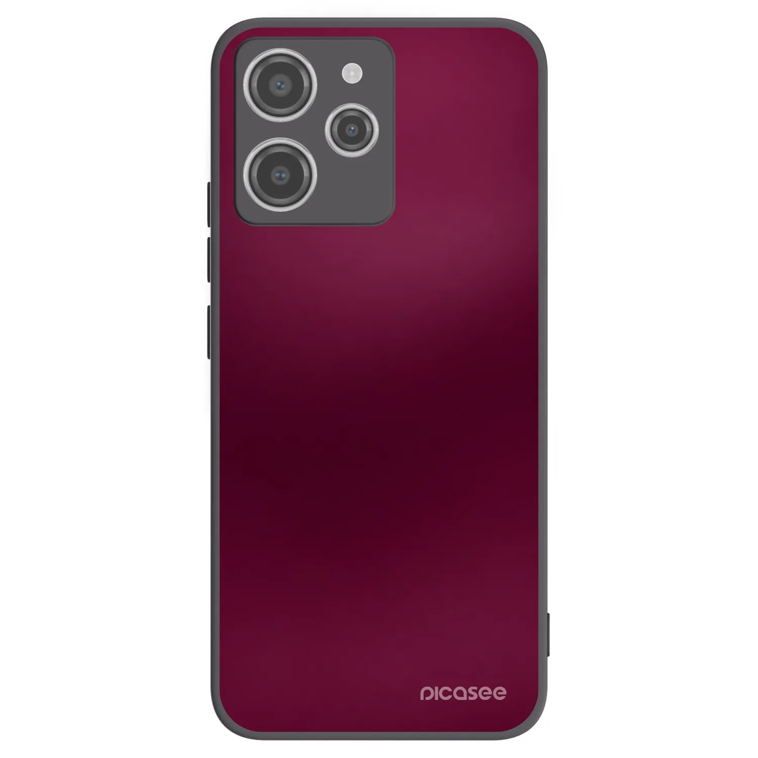 Picasee silikónový čierny obal pre Xiaomi Redmi 12 4G - Velvet Bordeaux