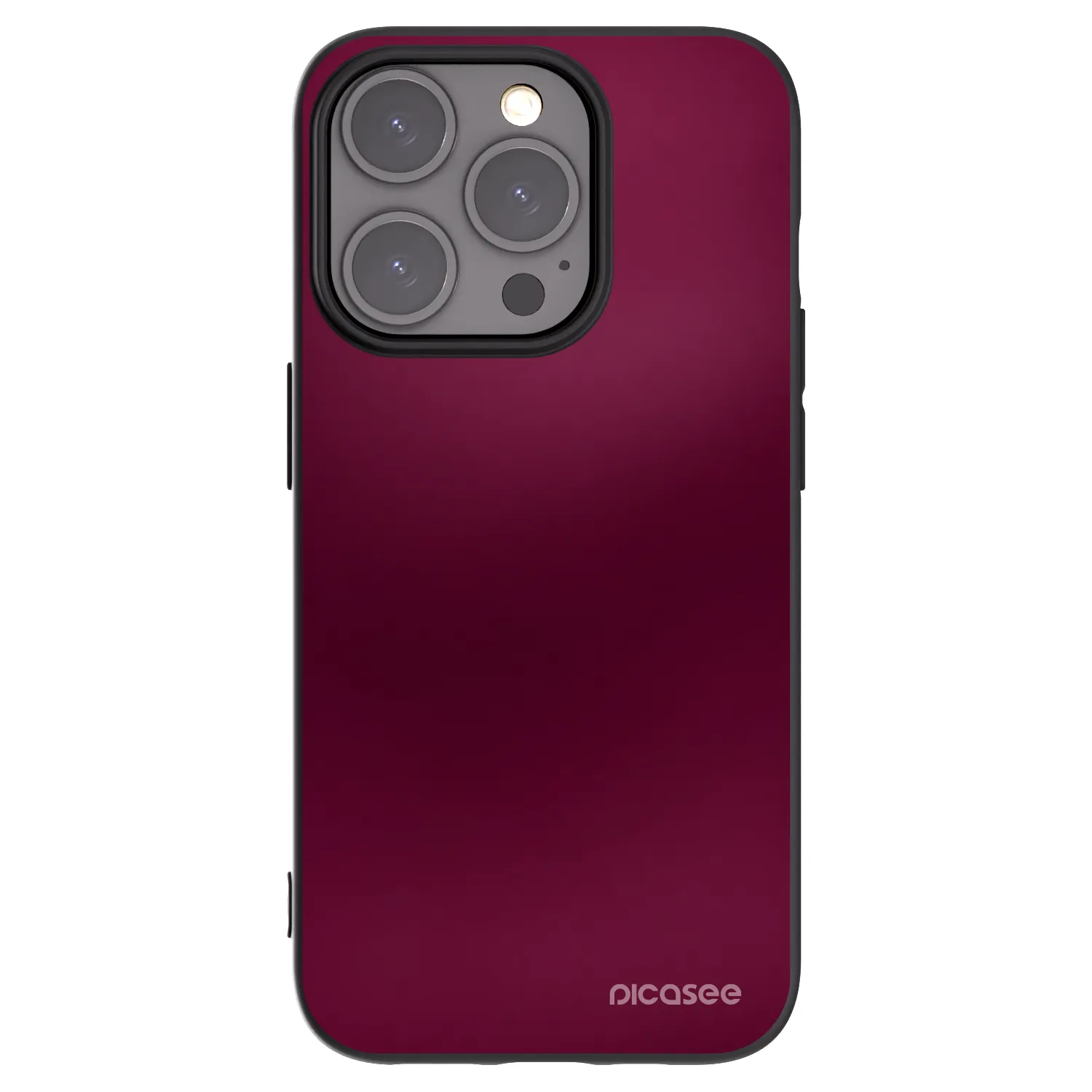 Picasee silikónový čierny obal pre Apple iPhone 15 Pro - Velvet Bordeaux