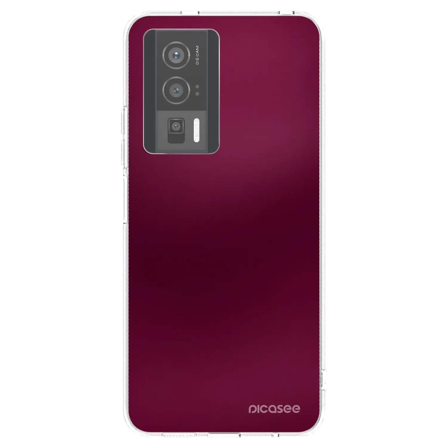 Picasee silikónový prehľadný obal pre Xiaomi Poco F5 Pro 5G - Velvet Bordeaux