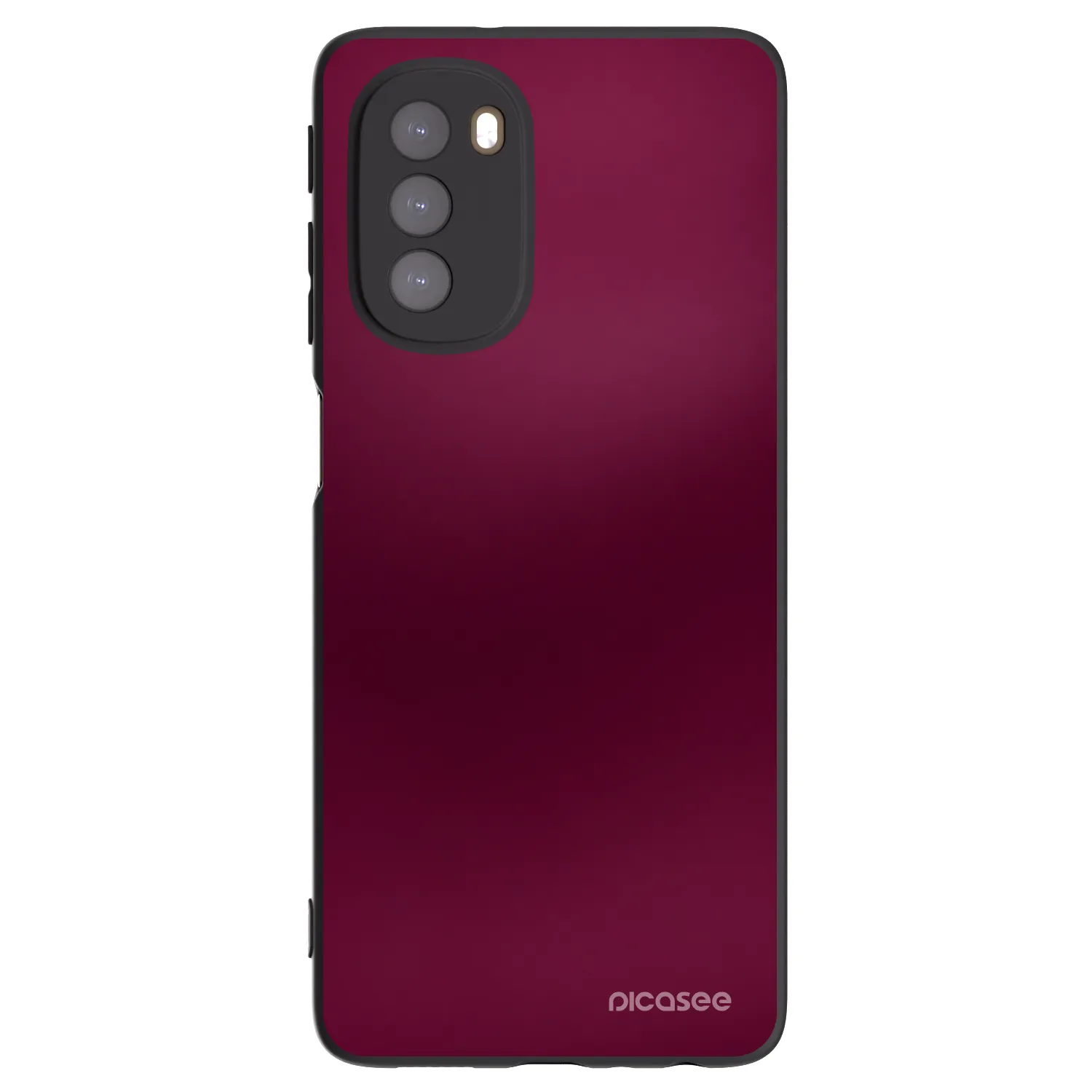 Picasee silikónový čierny obal pre Motorola Moto G51 - Velvet Bordeaux