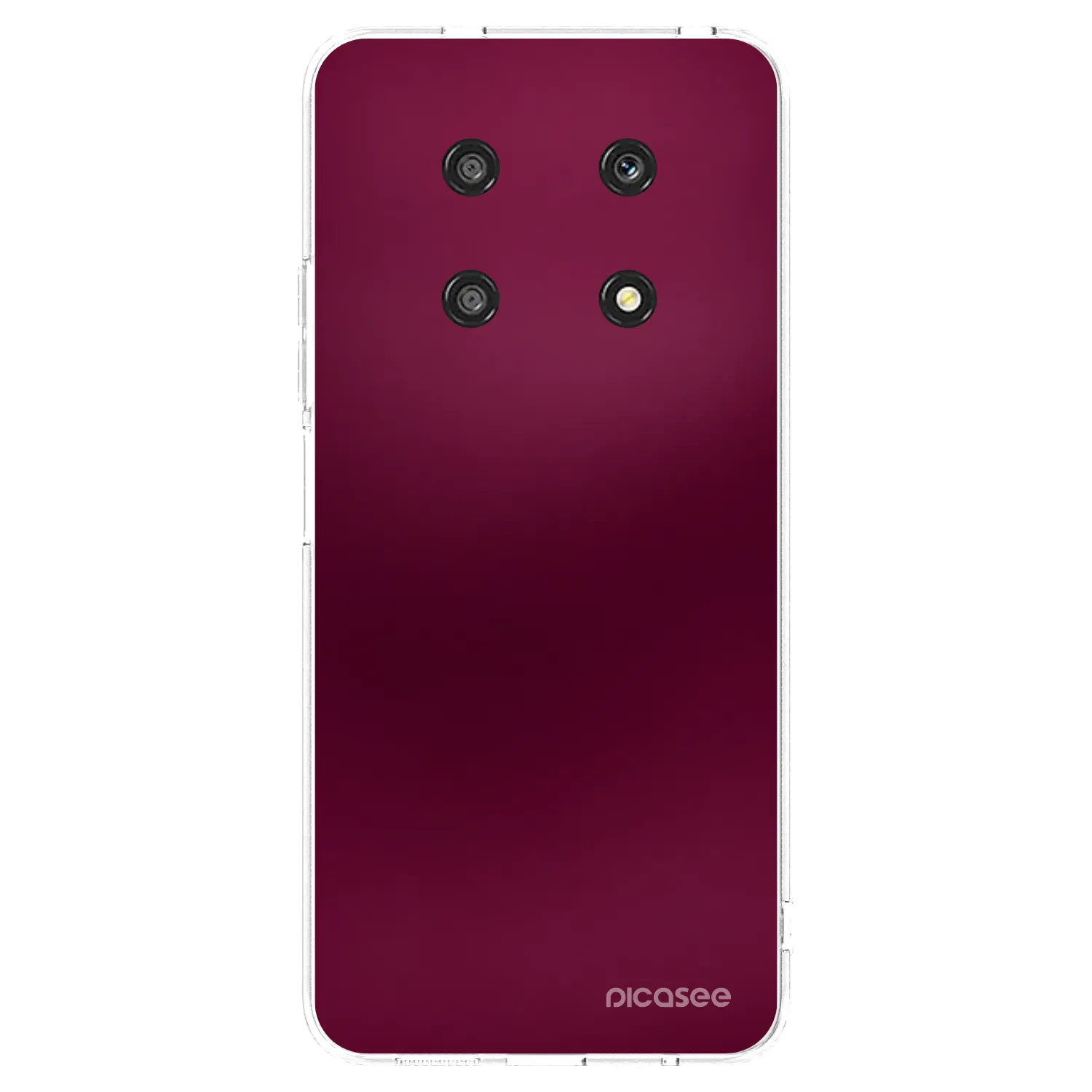 Picasee silikónový prehľadný obal pre Honor Magic4 Lite 5G - Velvet Bordeaux