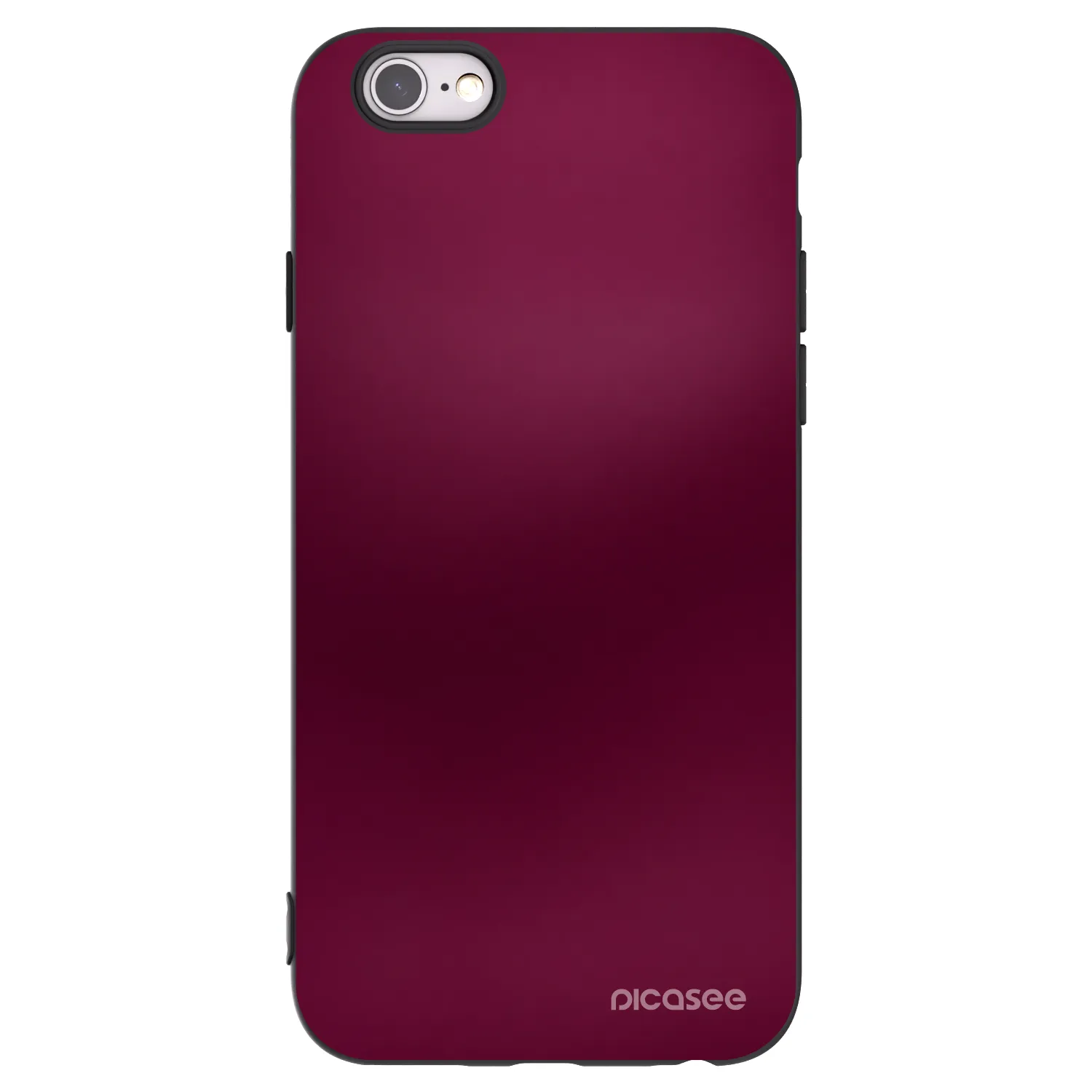Picasee silikónový čierny obal pre Apple iPhone 6/6S - Velvet Bordeaux