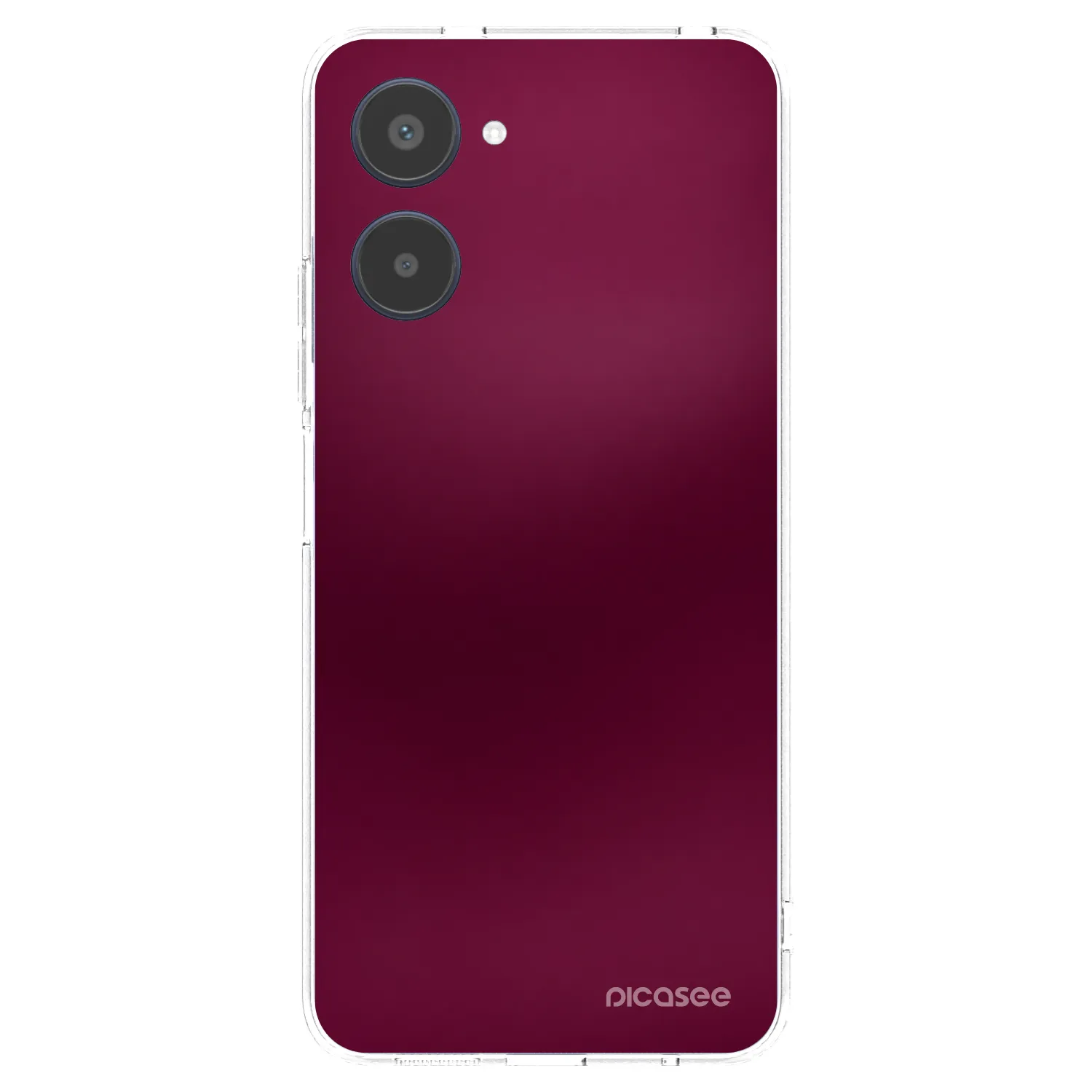 Picasee silikónový prehľadný obal pre Realme 10 4G - Velvet Bordeaux