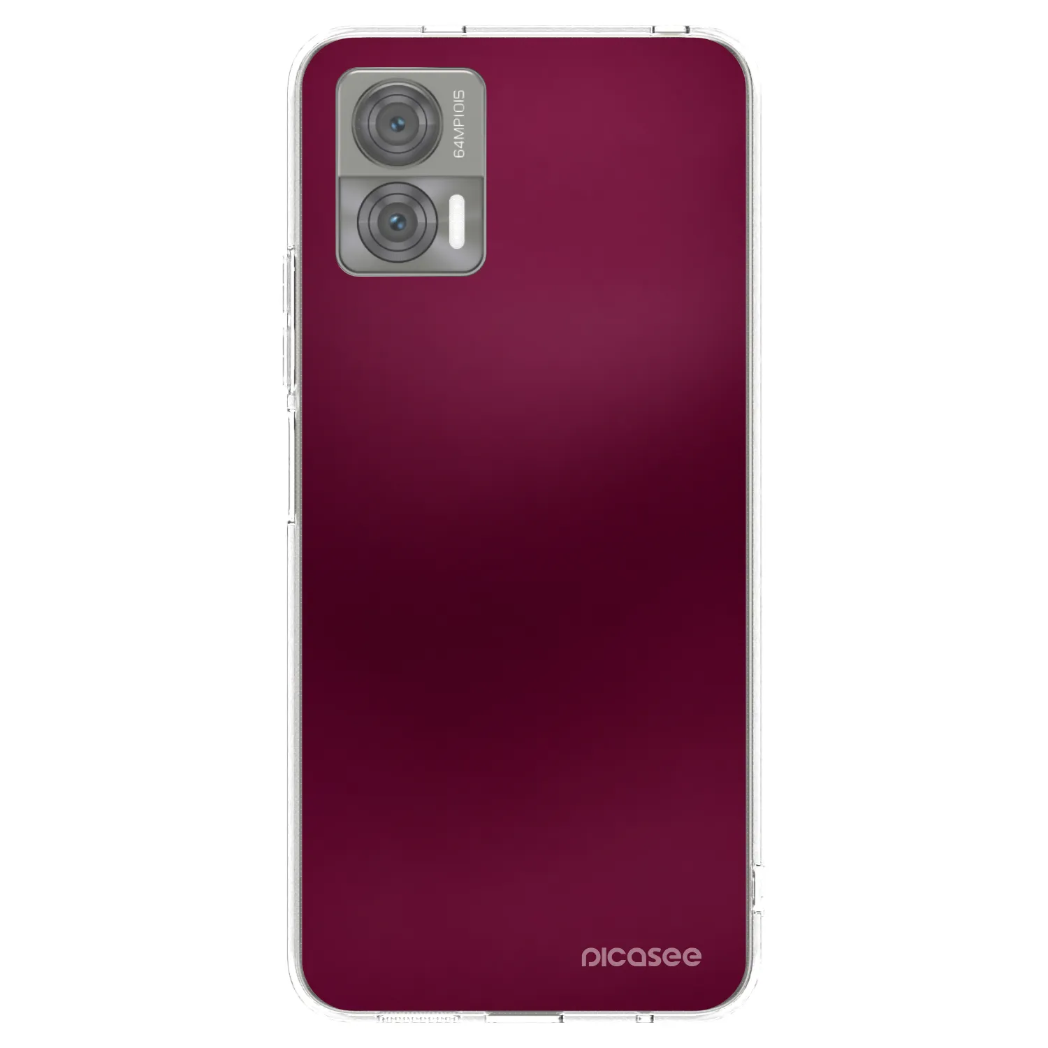 Picasee silikónový prehľadný obal pre Motorola Edge 30 Neo - Velvet Bordeaux