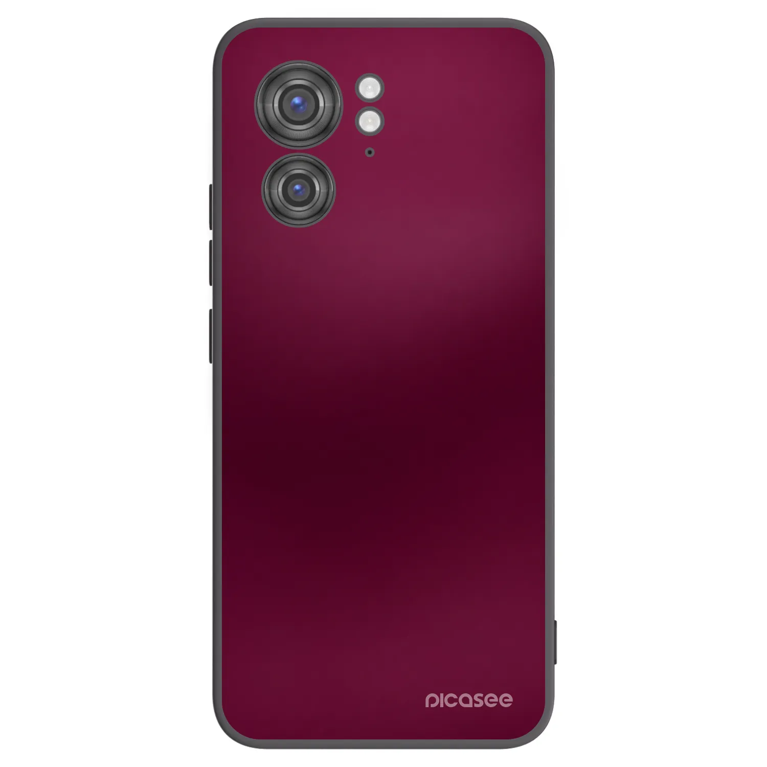Picasee silikónový čierny obal pre Motorola Edge 40 - Velvet Bordeaux