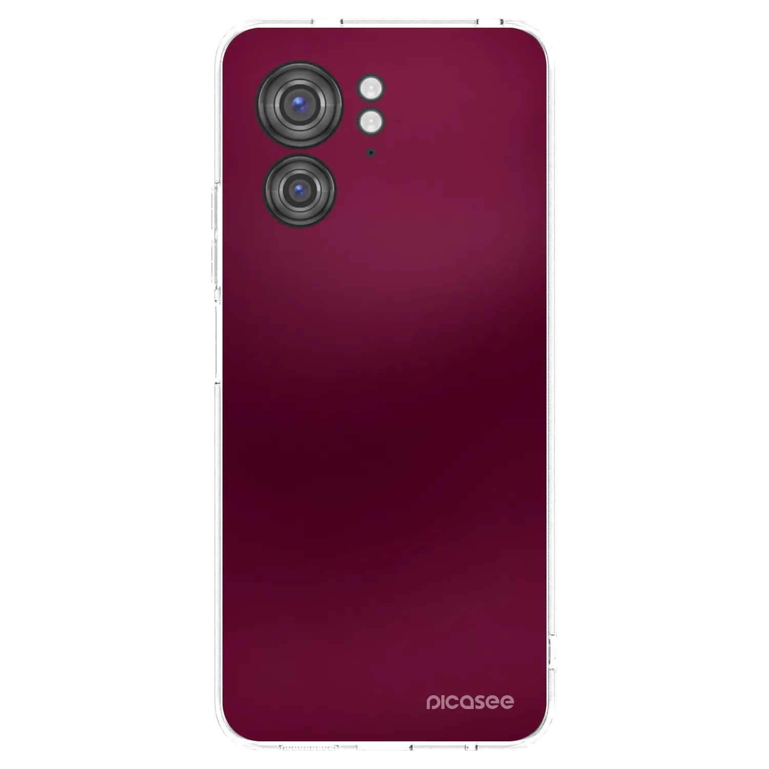 Picasee silikónový prehľadný obal pre Motorola Edge 40 - Velvet Bordeaux