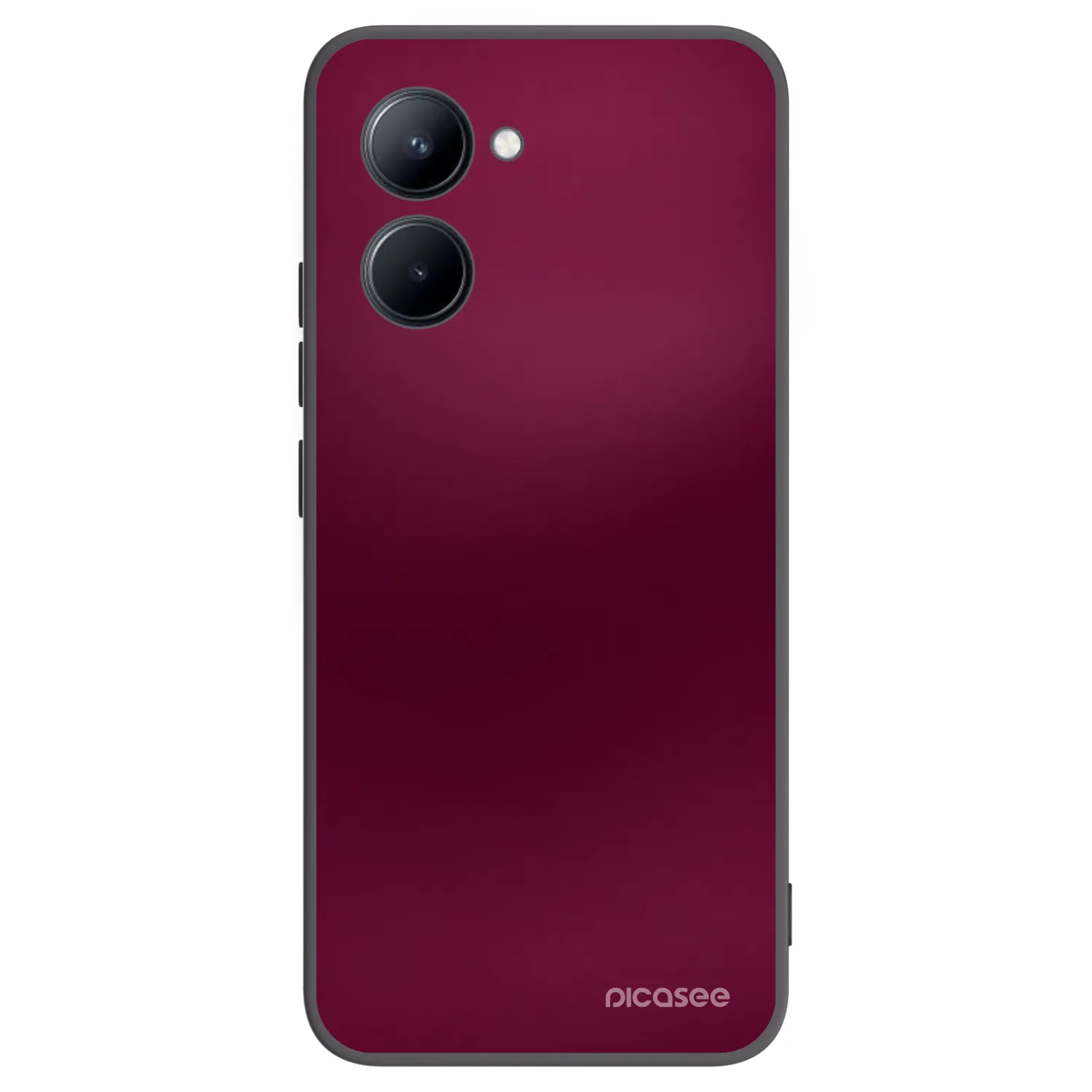 Picasee silikónový čierny obal pre Realme C33 (2023) - Velvet Bordeaux