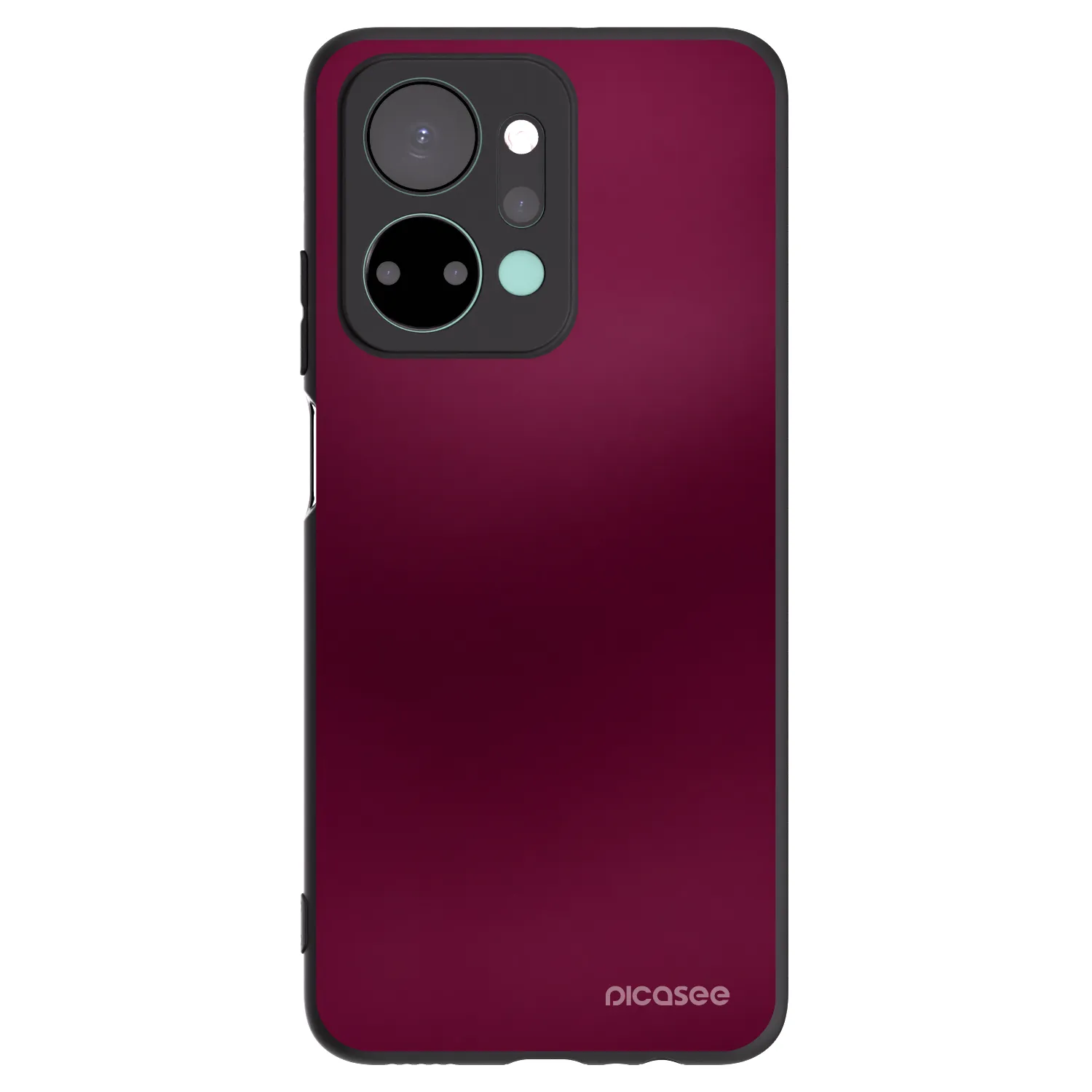 Picasee silikónový čierny obal pre Honor X7a - Velvet Bordeaux