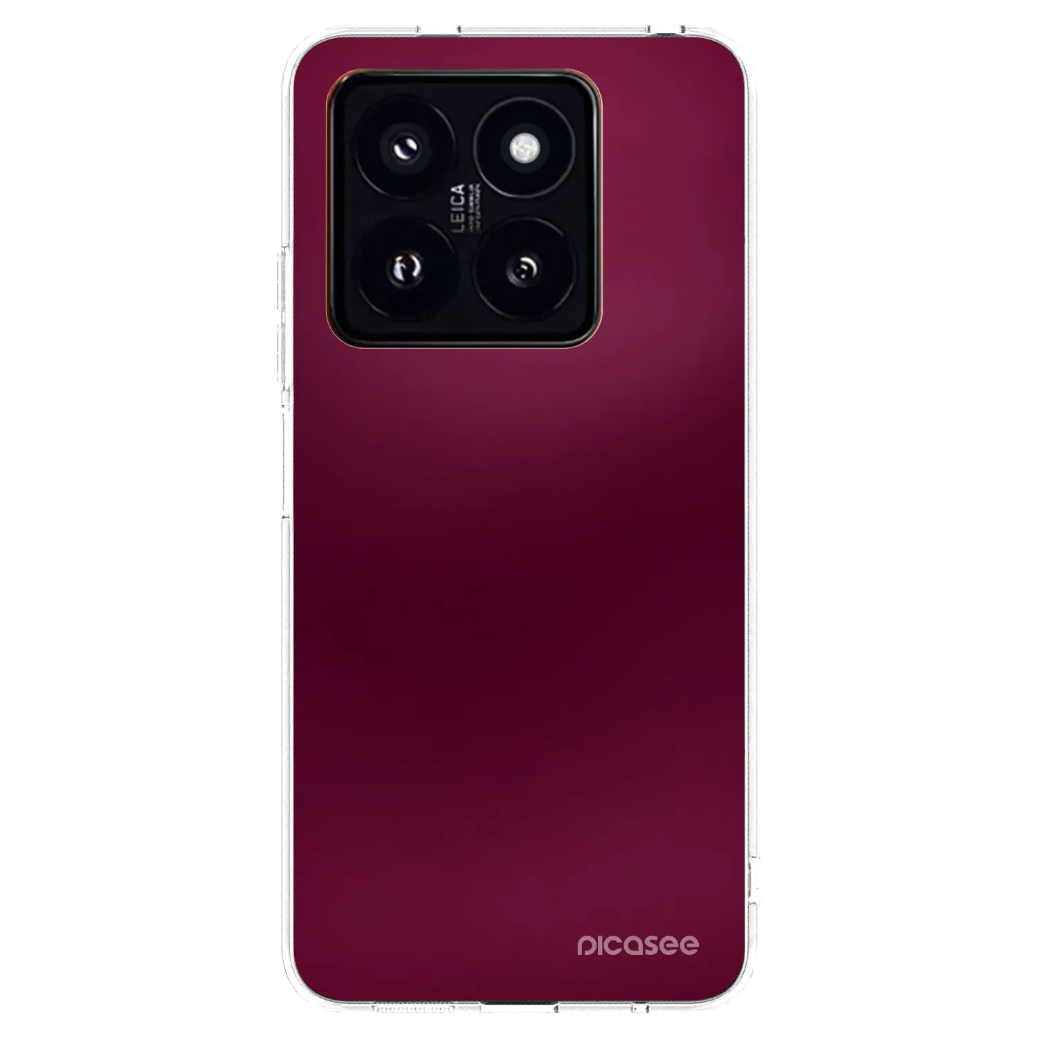 Picasee silikónový prehľadný obal pre Xiaomi 14 Pro - Velvet Bordeaux
