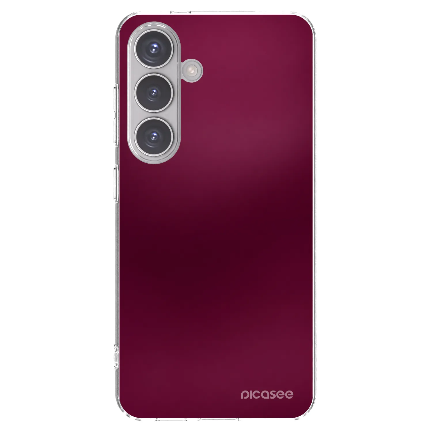 Picasee silikónový prehľadný obal pre Samsung Galaxy S24 S921B 5G - Velvet Bordeaux