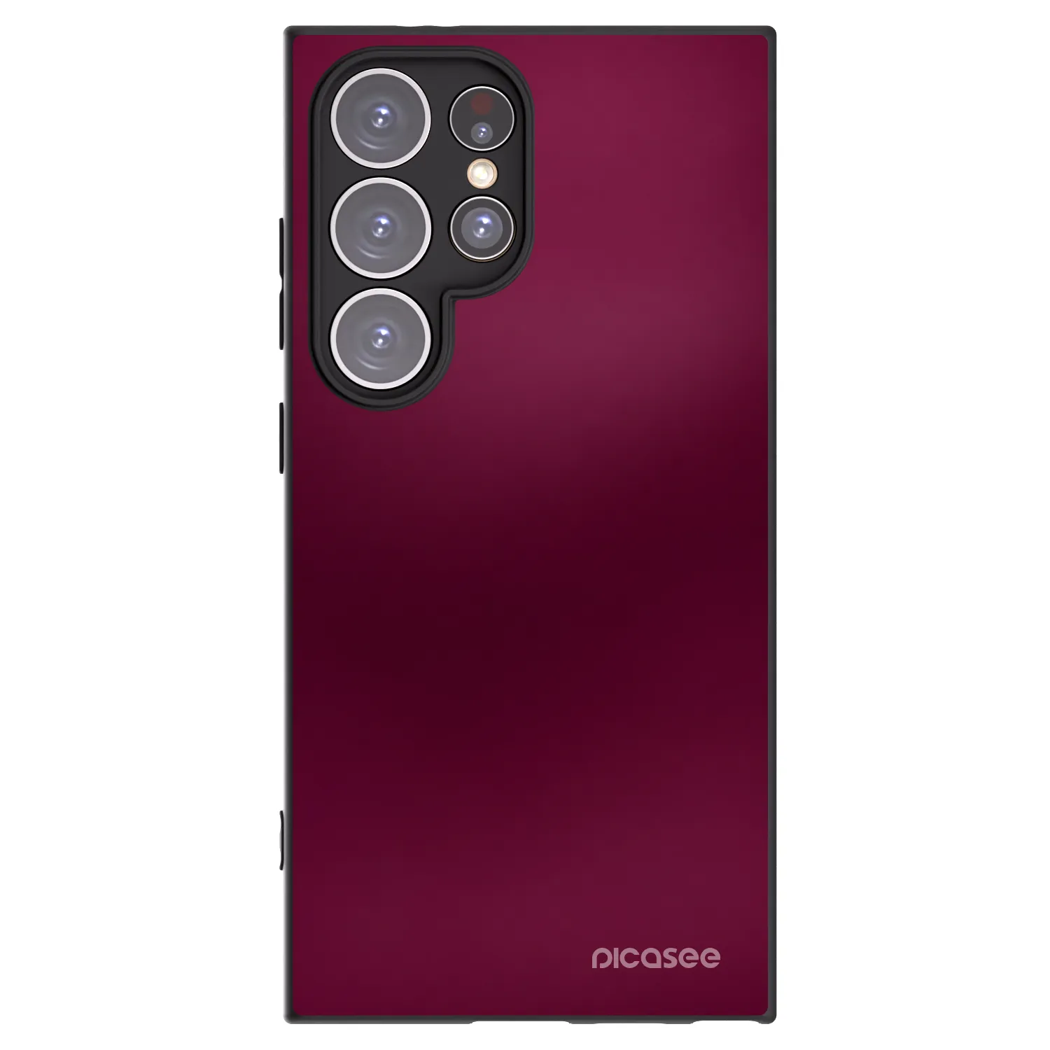 Picasee silikónový čierny obal pre Samsung Galaxy S24 Ultra S928B 5G - Velvet Bordeaux