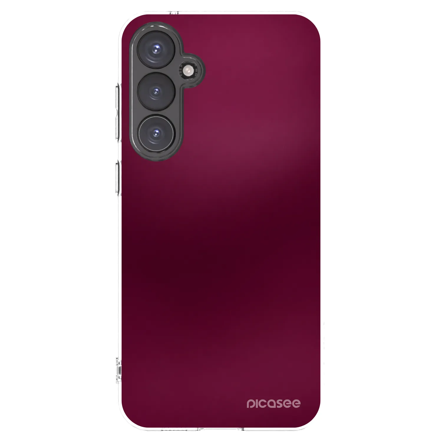 Picasee silikónový prehľadný obal pre Samsung Galaxy S23 FE S711B - Velvet Bordeaux