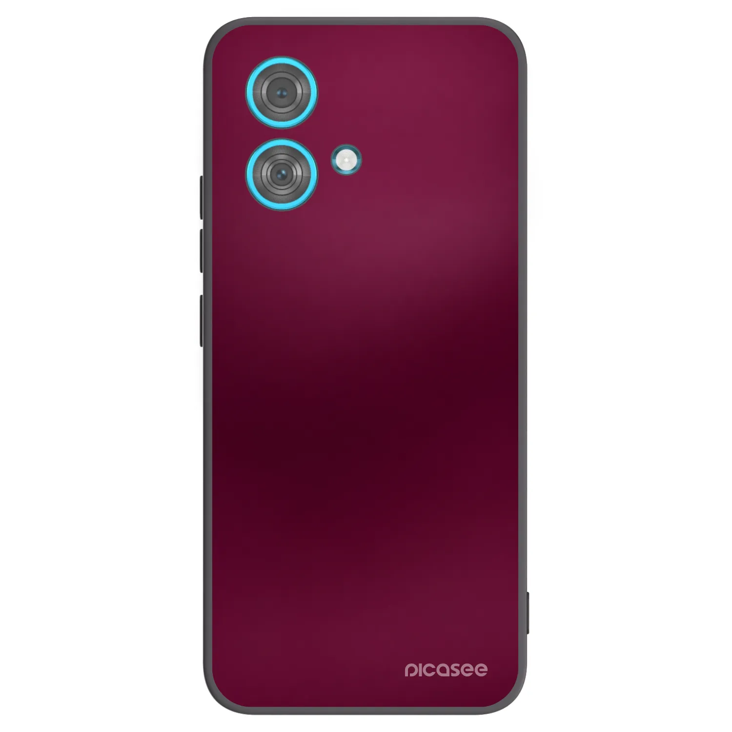 Picasee silikónový čierny obal pre Motorola Edge 40 Neo - Velvet Bordeaux
