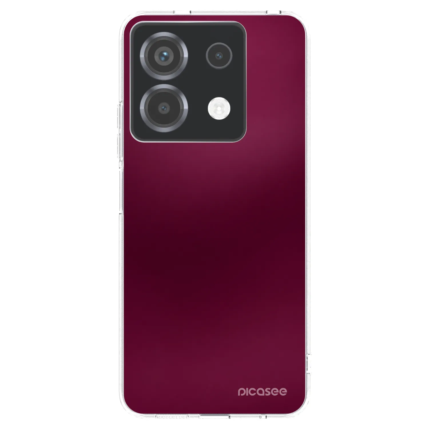 Picasee silikónový prehľadný obal pre Xiaomi Poco X6 - Velvet Bordeaux