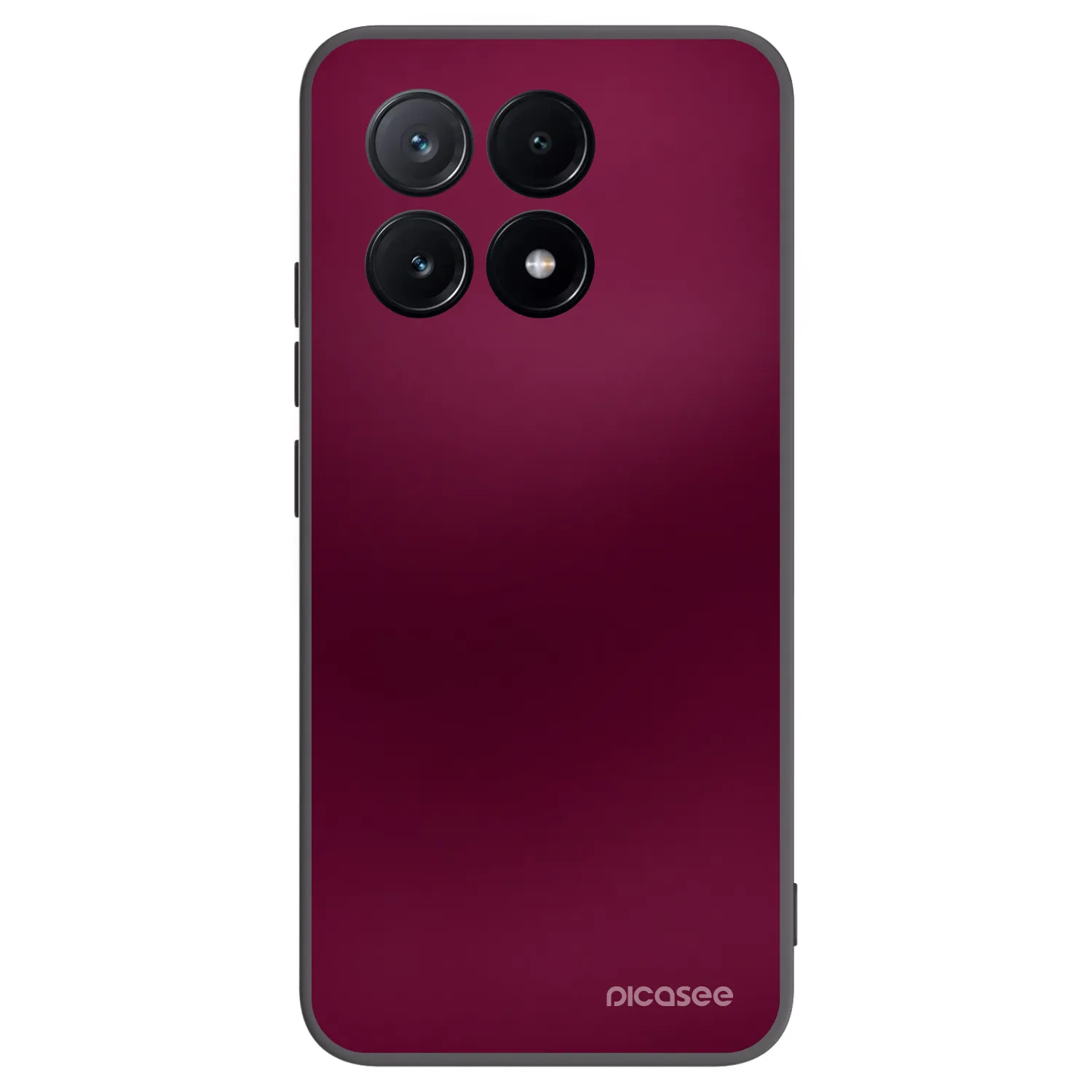 Picasee silikónový čierny obal pre Xiaomi Poco X6 Pro - Velvet Bordeaux