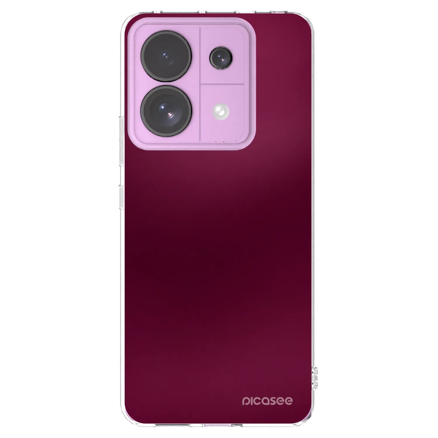 Picasee silikónový prehľadný obal pre Xiaomi Redmi Note 13 Pro 5G - Velvet Bordeaux