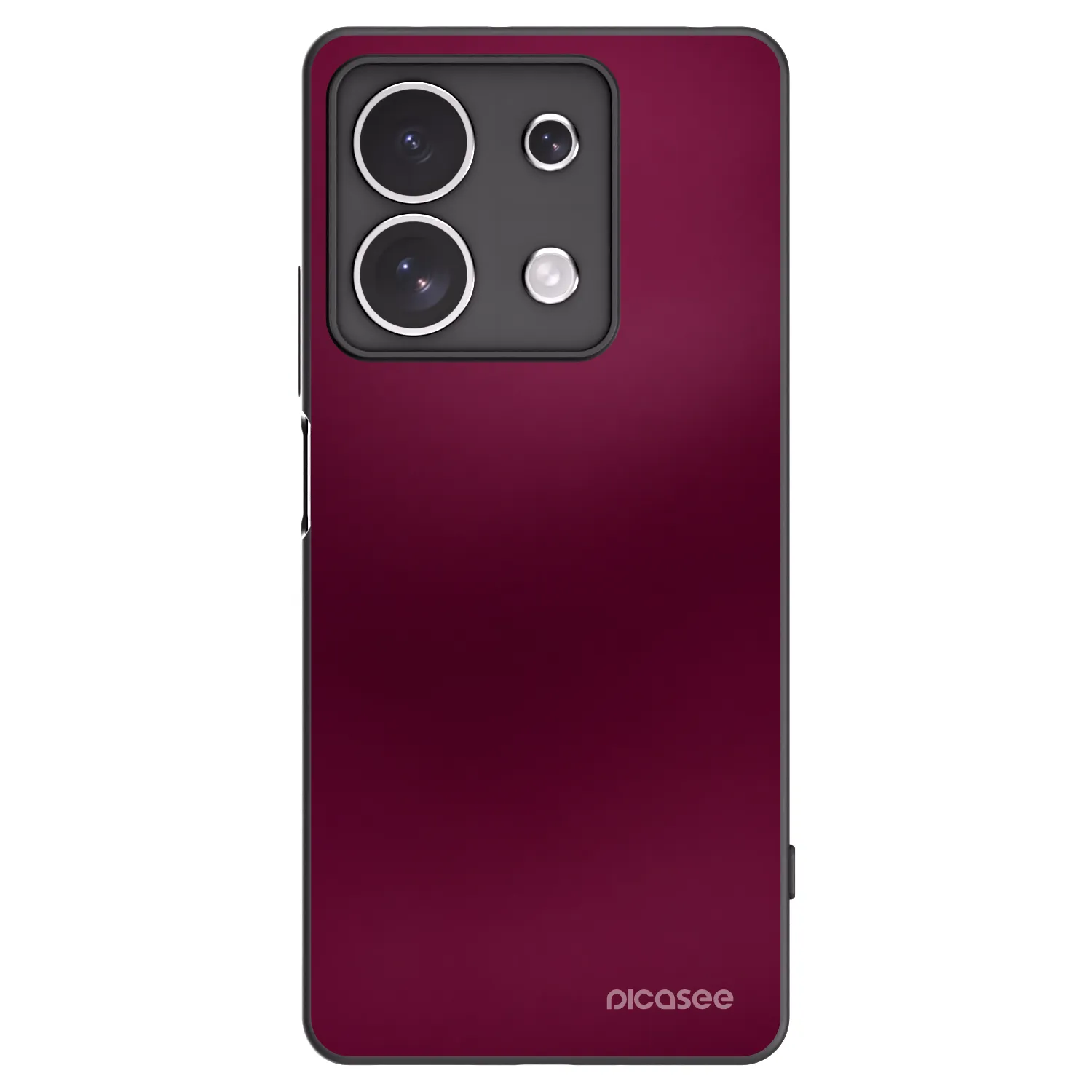 Picasee silikónový čierny obal pre Xiaomi Redmi Note 13 4G - Velvet Bordeaux
