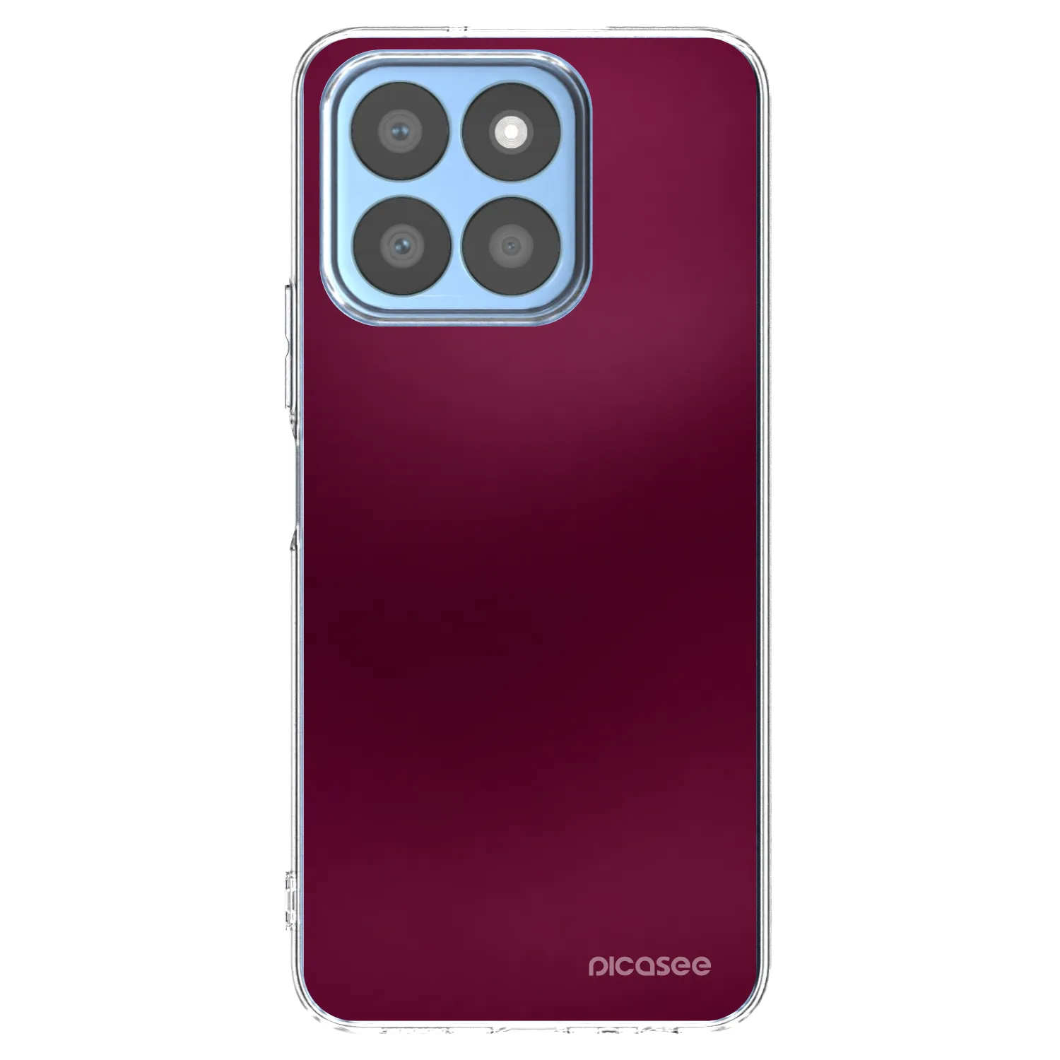 Picasee silikónový prehľadný obal pre Honor X8b - Velvet Bordeaux