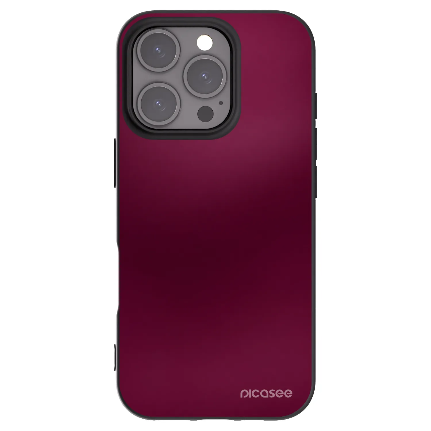 Picasee silikónový čierny obal pre Apple iPhone 16 Pro - Velvet Bordeaux