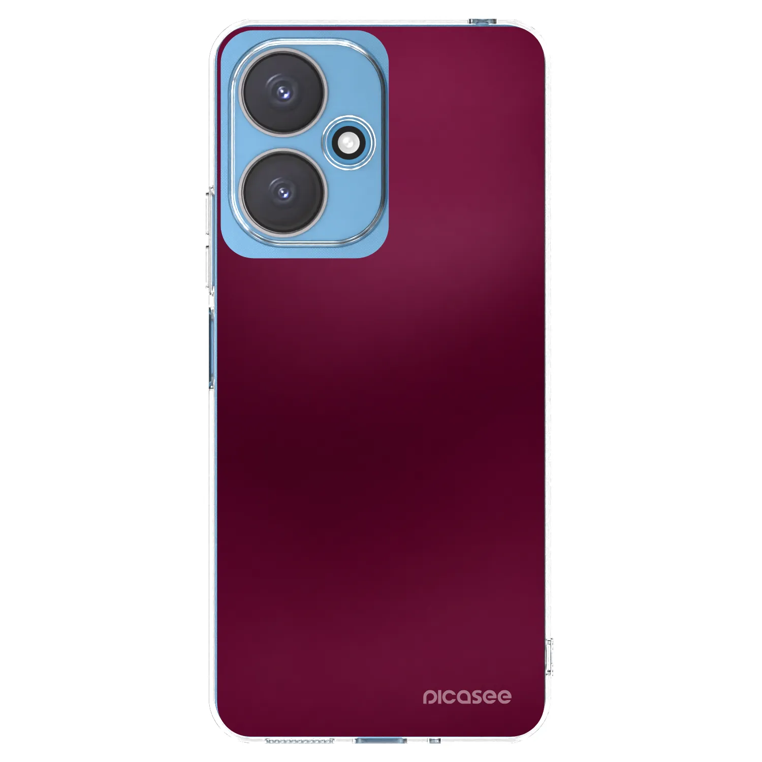 Picasee silikónový prehľadný obal pre Xiaomi Redmi 13C 5G - Velvet Bordeaux