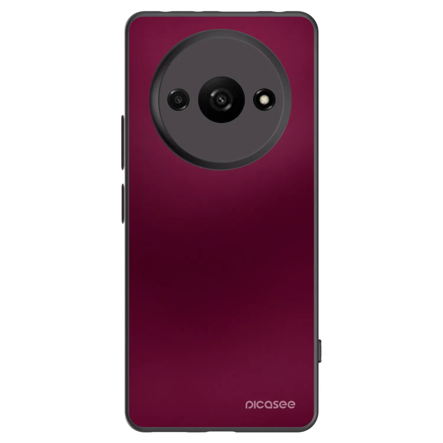 Picasee silikónový čierny obal pre Xiaomi Redmi A3 - Velvet Bordeaux